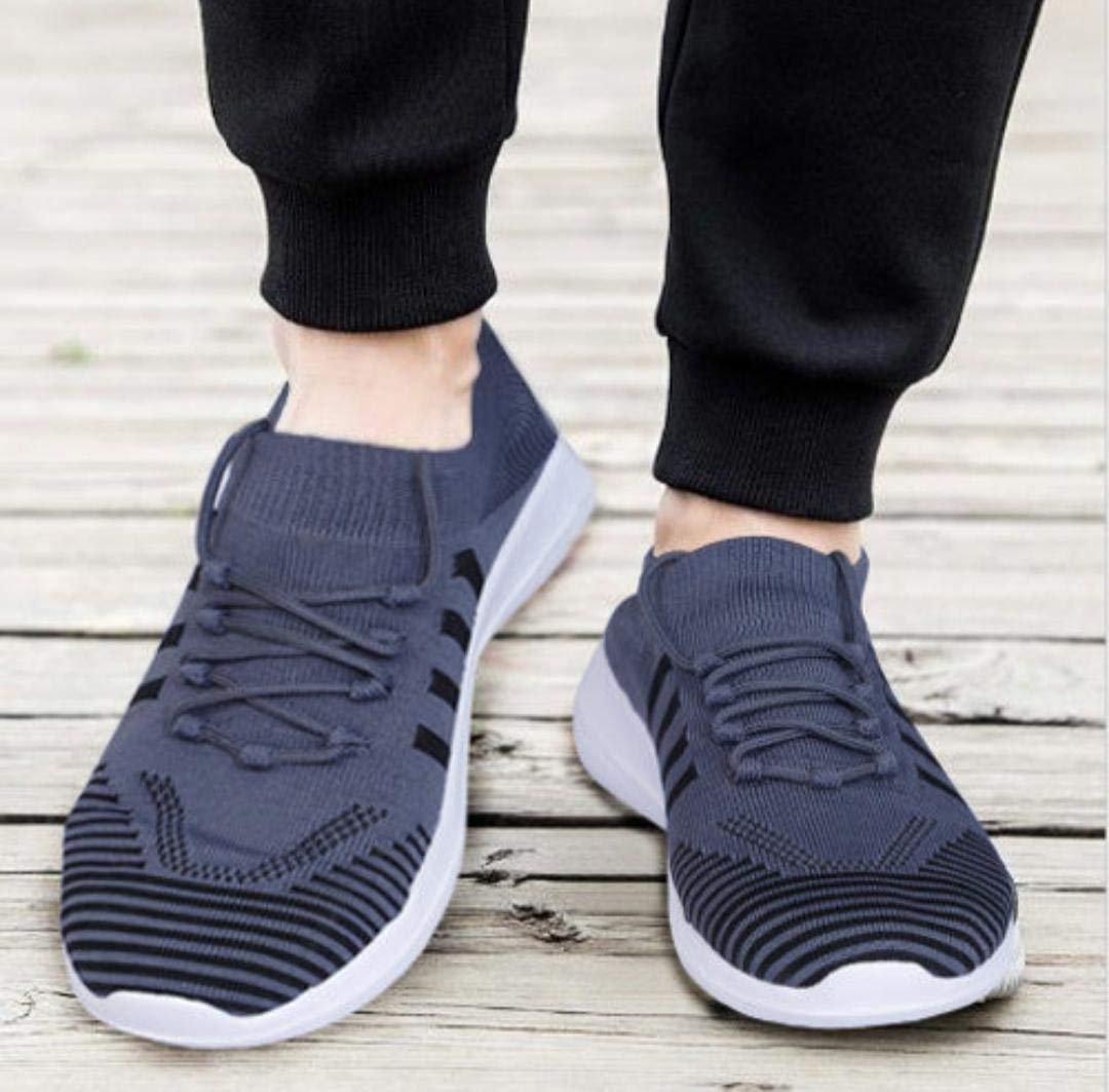 Famous Men's Wear Store Running Sport Shoes, Grey Colour (9)