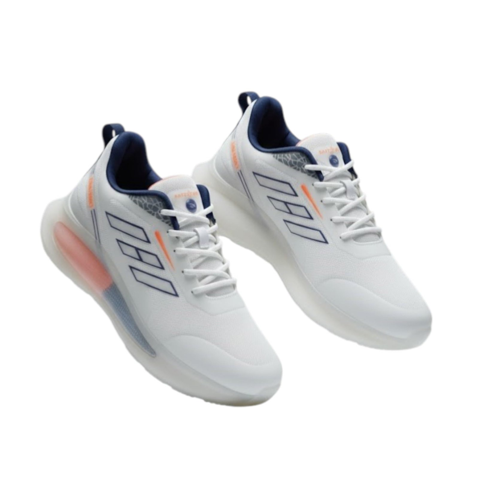Megastarr Sports Shoes for Men |Comfort Cushion Sole Featherlite|Color (Orange&Yellow) Size (6-10)|for Gym & Daily Use (Orange, UK Footwear Size System, Adult, Men, Numeric, Medium, 7)