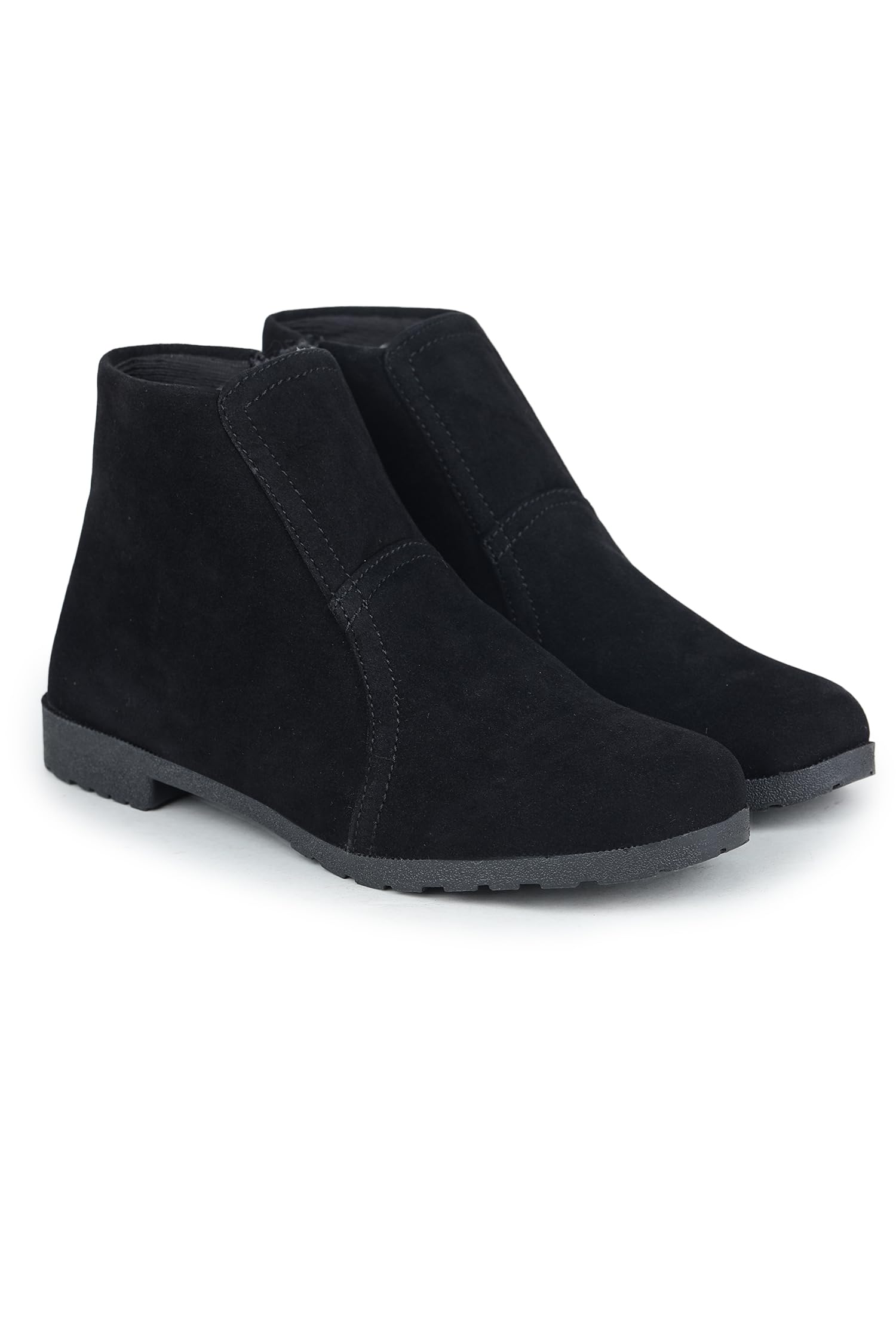 Womens Woman Designer Black Boot Stylish Comfortable Lightweighted Shoes, 4 UK
