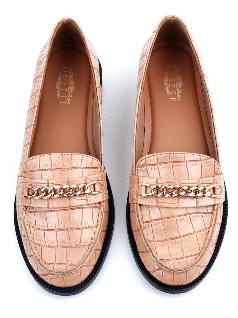 Loafer Flats (Numeric_4) Beige