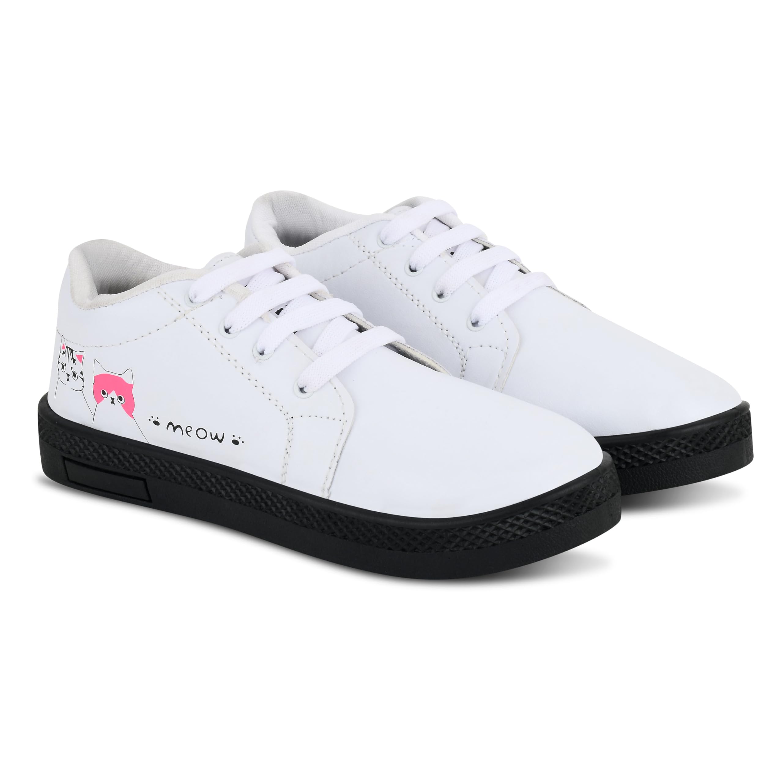 Lightweight Breathable Sports Sneakers for Women_Boot Meow,5 White