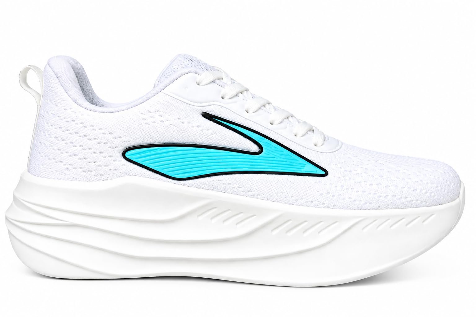 Men'sRunning Shoes for Men | Lightweight| Durable Shoes | Anti-Slip Grip | High-Grip Sports Shoes for Running Man Anti Slip Gym Footwear (Size-8 No.) White, and Blue