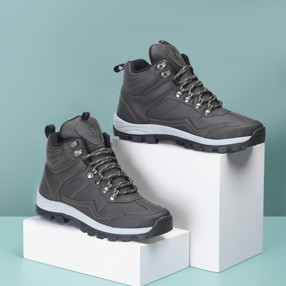 Men's VR-SNOW-6 High Top Waterproof Hiking Trekking Mountaineering Outdoor Boots Climbing Shoe |Lightweight Non-Slip High-Traction Grip - Image 2