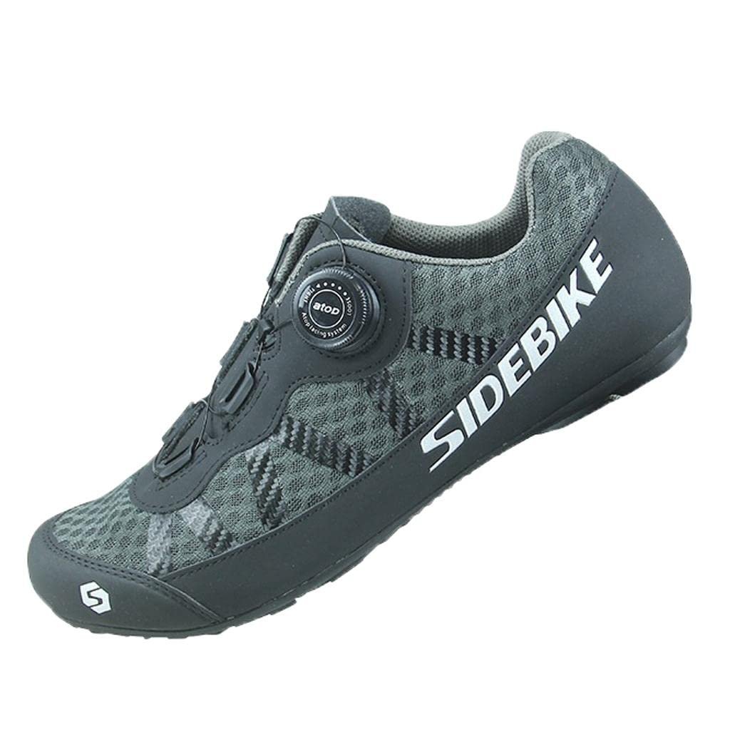 LOSA Pair Sports Cycling Shoes Women Men Sports Cycling Shoes Bike Biking Running Hiking Sneaker 42 Gray