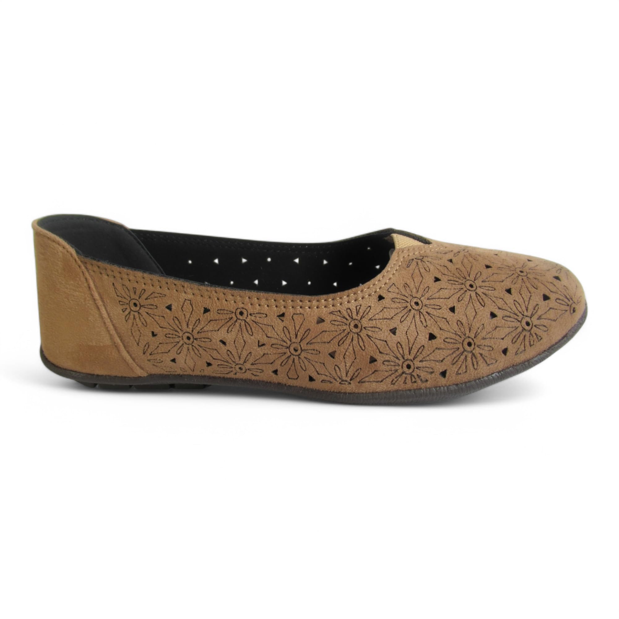 WESTOES Belly Shoes For Ladies/Women | Best For Regular/Office Wear | Budget-Friendly | Cushioned Insoles For All-Day Comfort (WLB01) (Beieg, UK Footwear Size System, Adult, Women, Numeric, Medium, 9) - Image 3