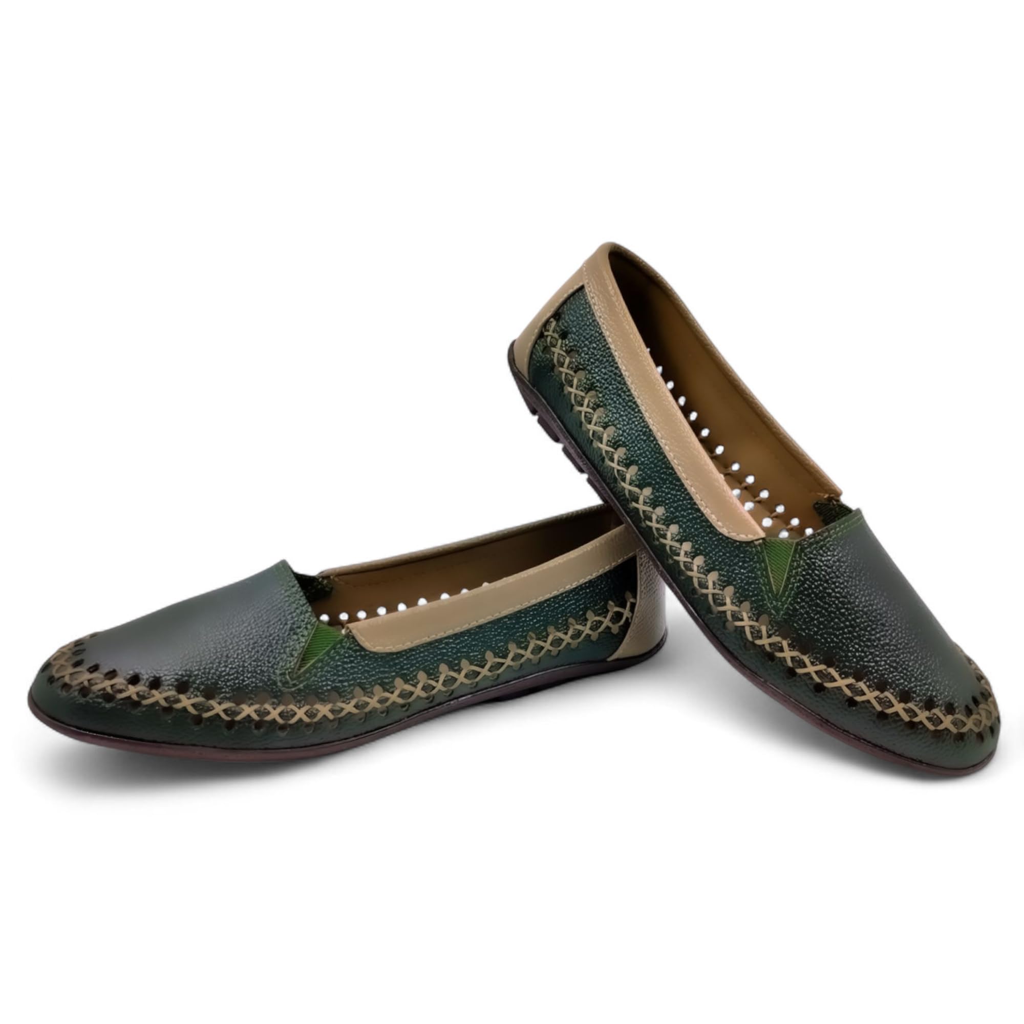 WESTOES Belly Ladies | Budget-Friendly | Cushioned Insoles for All-Day Comfort (WB01) (Dark Green, UK Footwear Size System, Adult, Men, Numeric, Medium, 6)