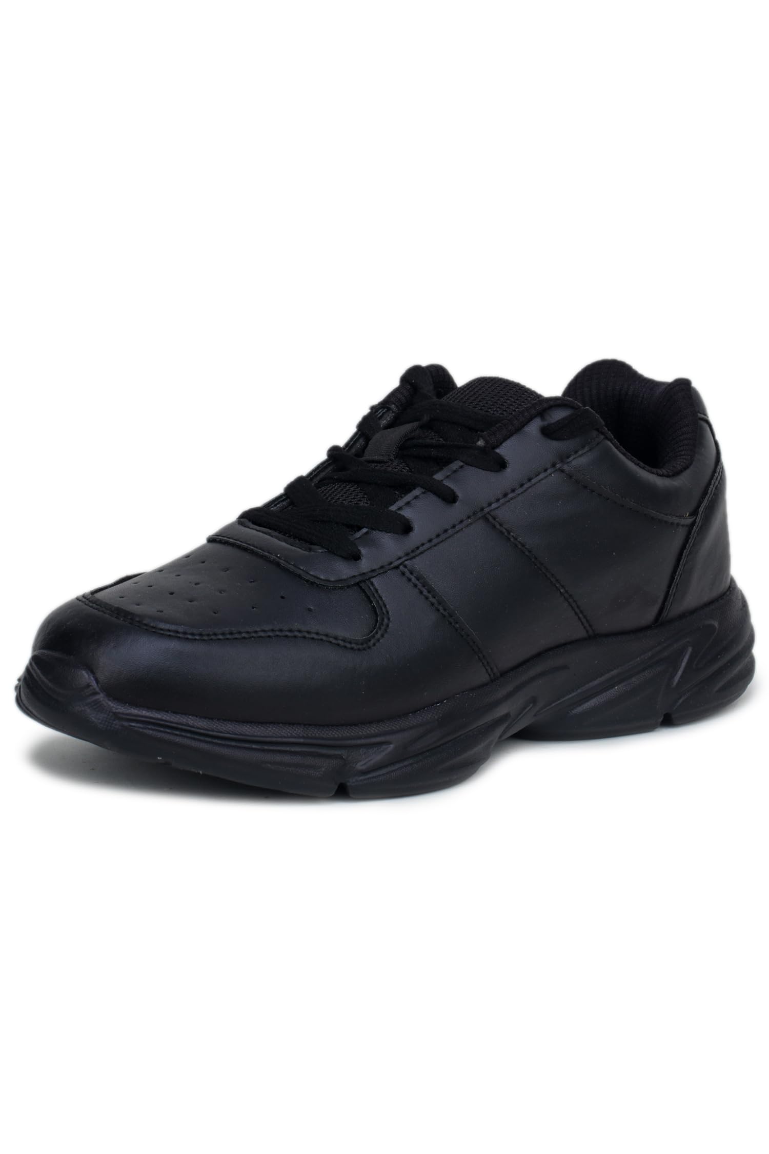 Unisex-Child Care-Lace Up-ATHST School Shoes (ATHST-59_Black_10 UK)