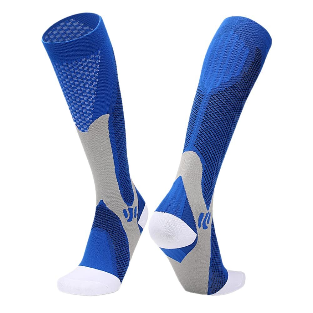Generic Sport Socks Nursing Performance Socks for Men Women Cycling Running Football Blue Large & X-Large |