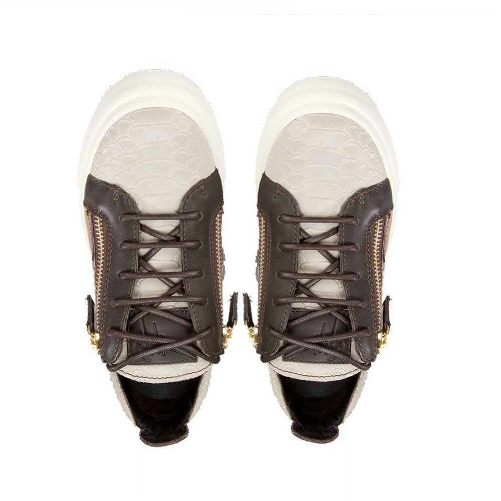 Men's Stylish Sports and Outdoor Grey and White Color Casual Shoes - Size 10 - Image 3