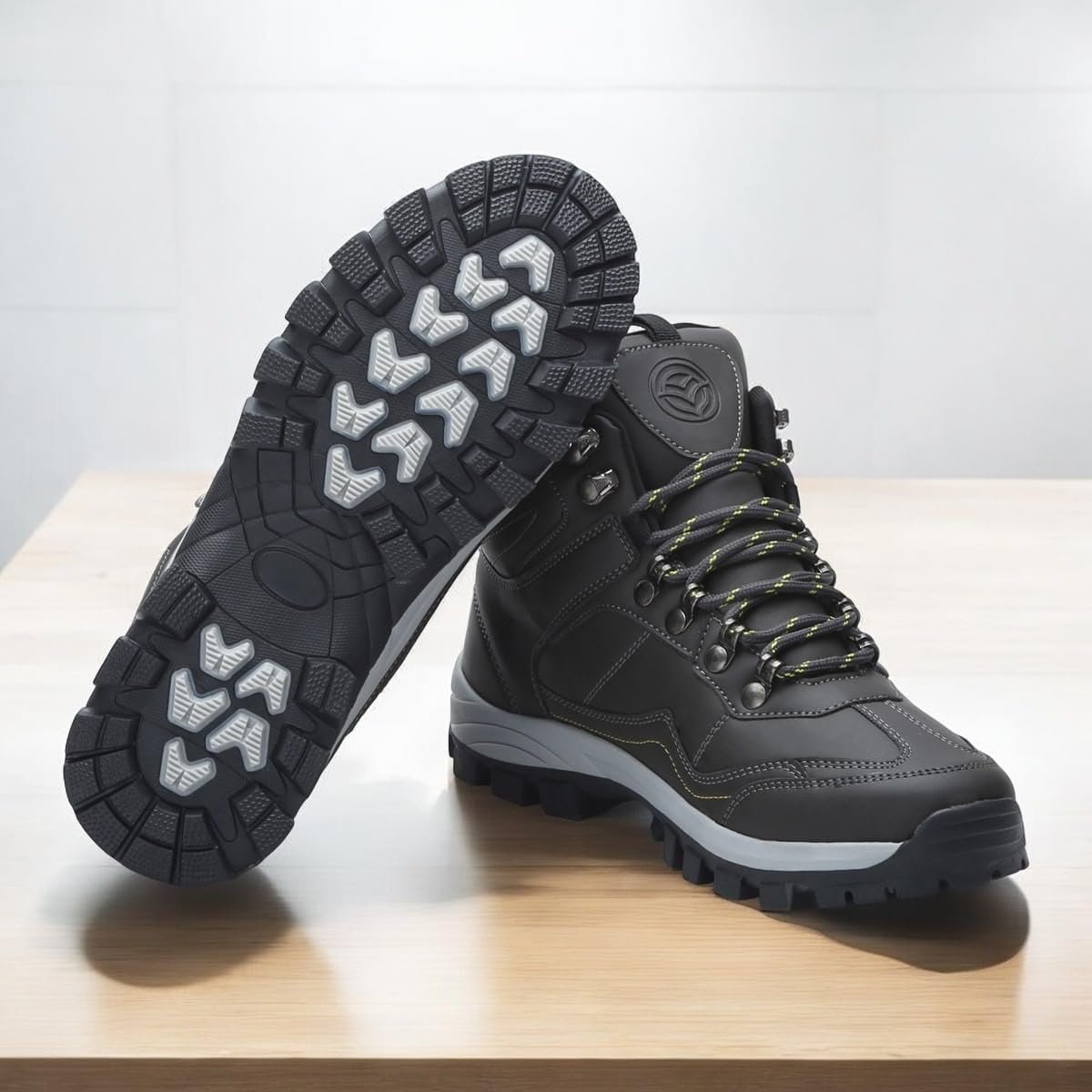 Men's VR-SNOW-6 High Top Waterproof Hiking Trekking Mountaineering Outdoor Boots Climbing Shoe |Lightweight Non-Slip High-Traction Grip - Image 6