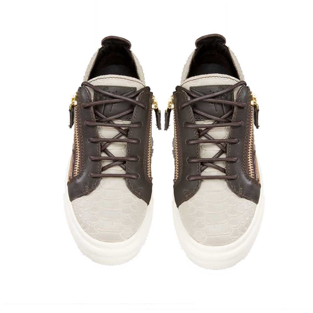 Men's Stylish Sports and Outdoor Grey and White Color Casual Shoes - Size 10 - Image 2