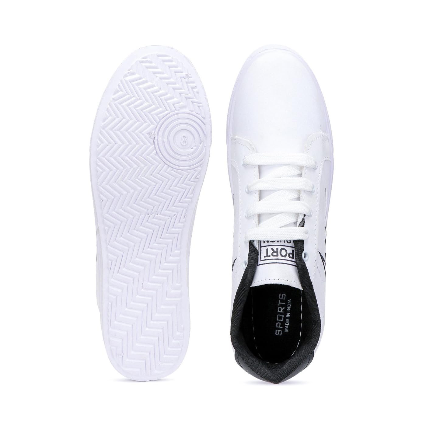 Generic Mens Sneaker Casual White Shoes for Men - Sports, Running, Walking, Gym - Size 9 UK - Image 3