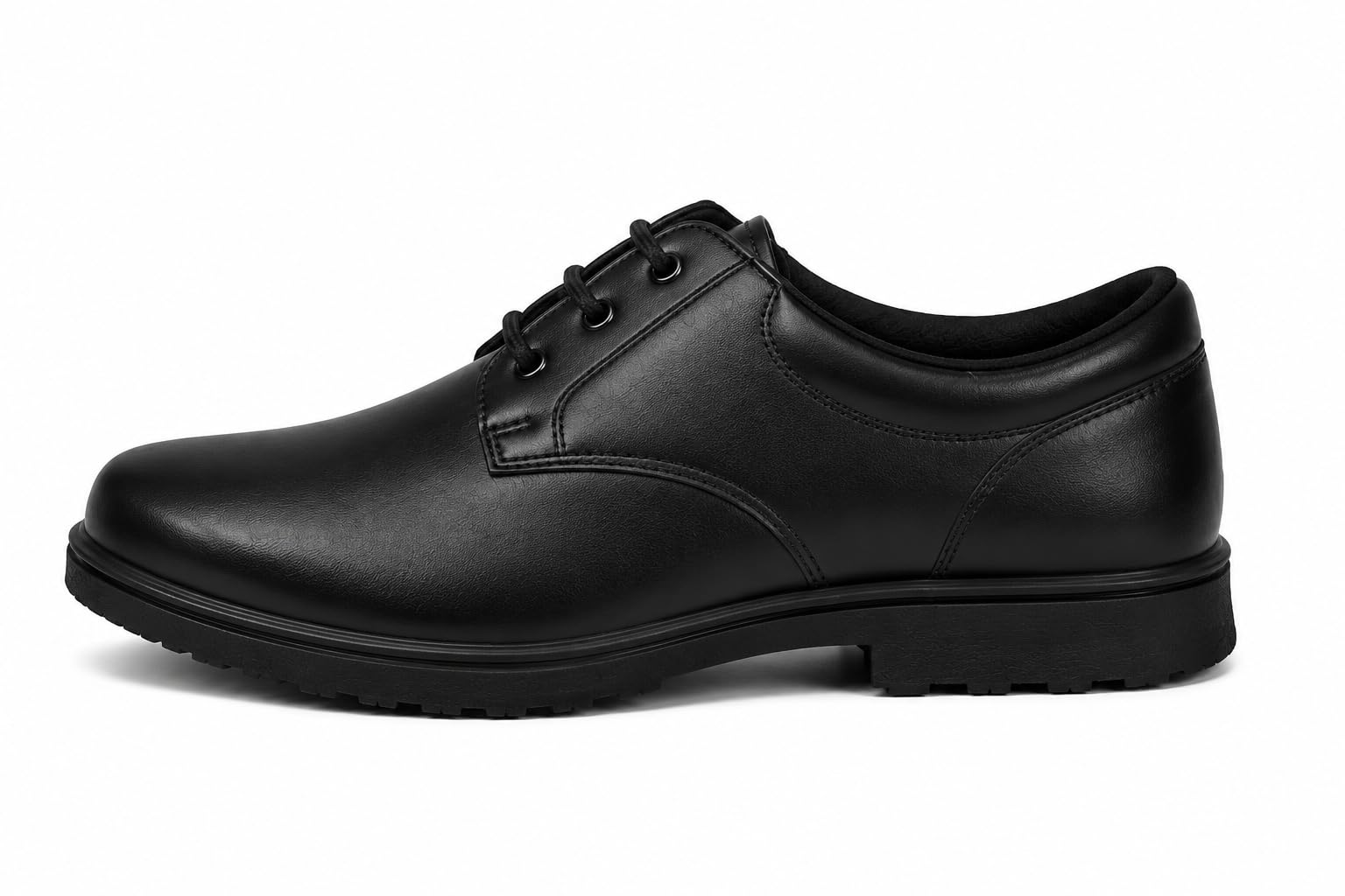 Boys' Premium Black Lace-Up School Shoes - Image 2