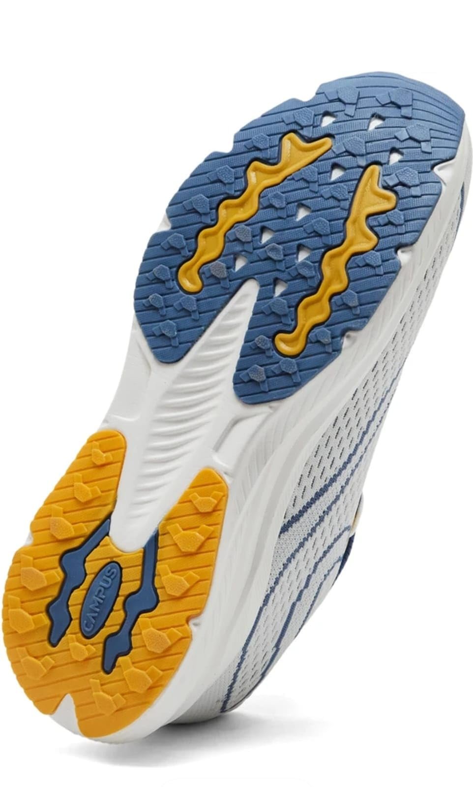 Campus Men's Running Shoes White Blue Mesh Sneakers - Image 4