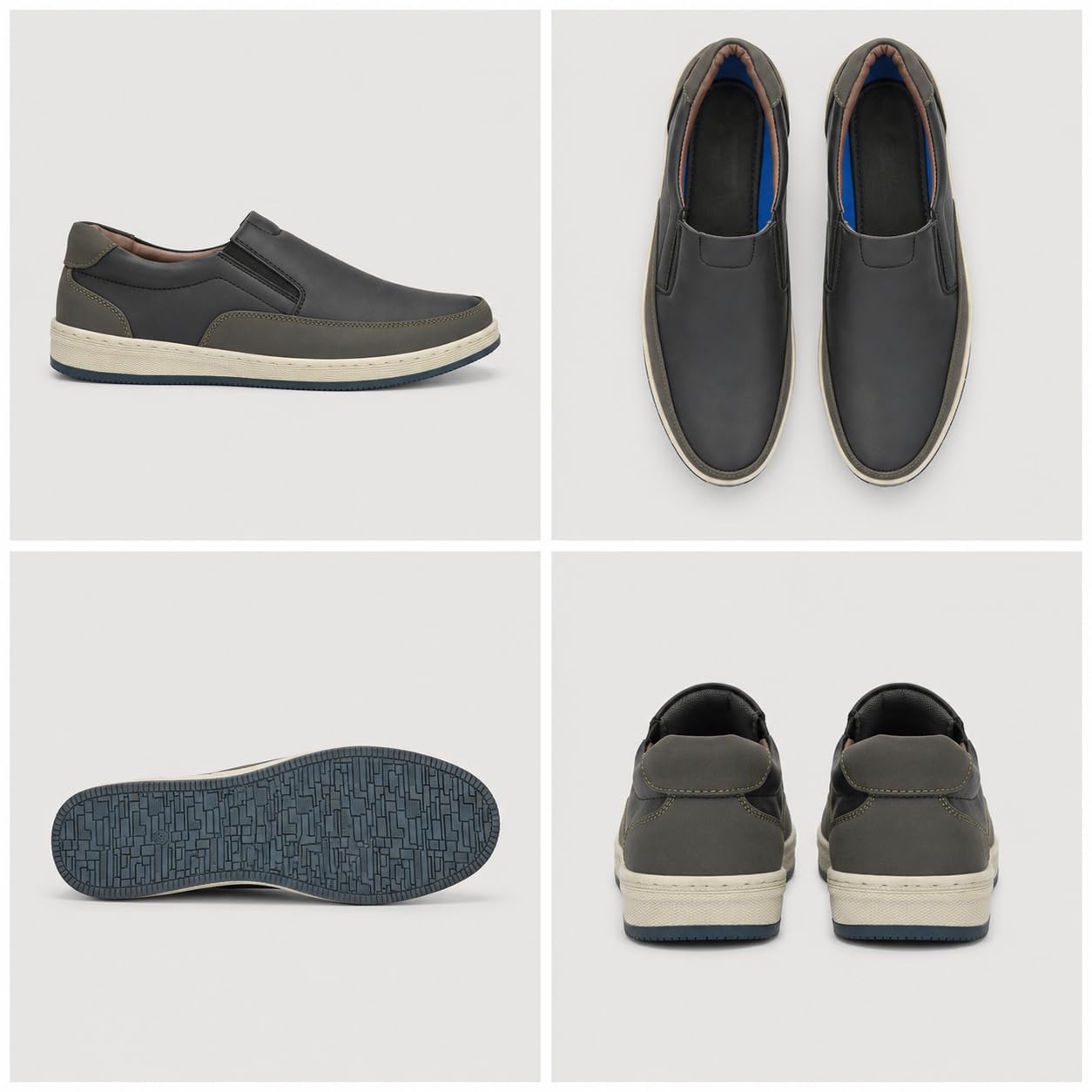 Mens Casual Shoes 3392-04_Black_8 - Image 7