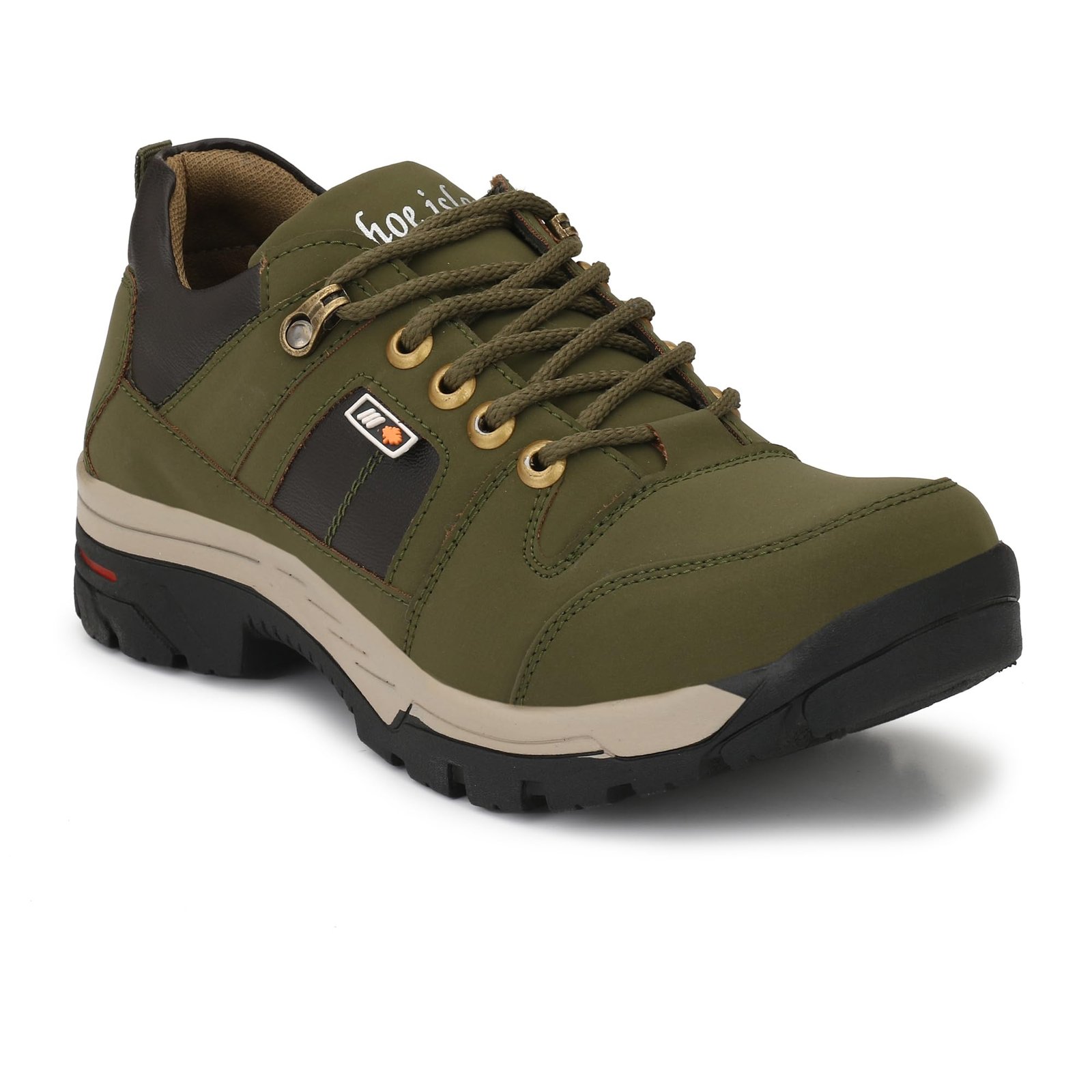Military Green Leatherette Tough Heavy Duty Ankle Length Casual Boots Shoe Island for Men (BUN724-AZ), Size 9 UK/India - Image 7