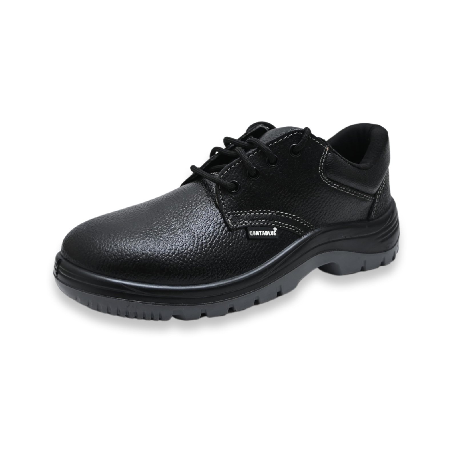 W201 Safety Shoes for Men | Steel Toe, ISI Certified | Anti-Skid, Water Resistant | Lightweight Work Safety Shoes for Industrial, Manufacturing, Factory, Warehouse & Construction (Black, UK Footwear Size System, Adult, Men, Numeric, Medium, 7)