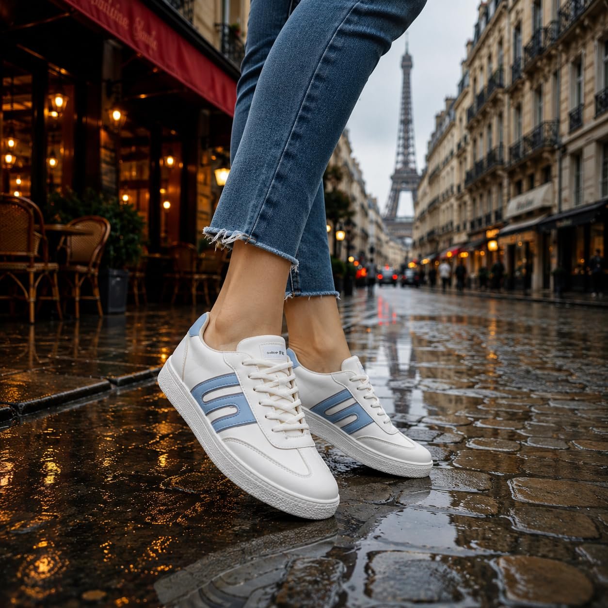 Casual Sneaker Shoes for Women Soft Cushioned Insole Lightweight Comfortable Stylish Trendy Girls Women Sneakers with Laces Everyday Walking Running Travel Outdoor Wear (UK Footwear Size System, Adult, Women, Numeric, Medium, 7)