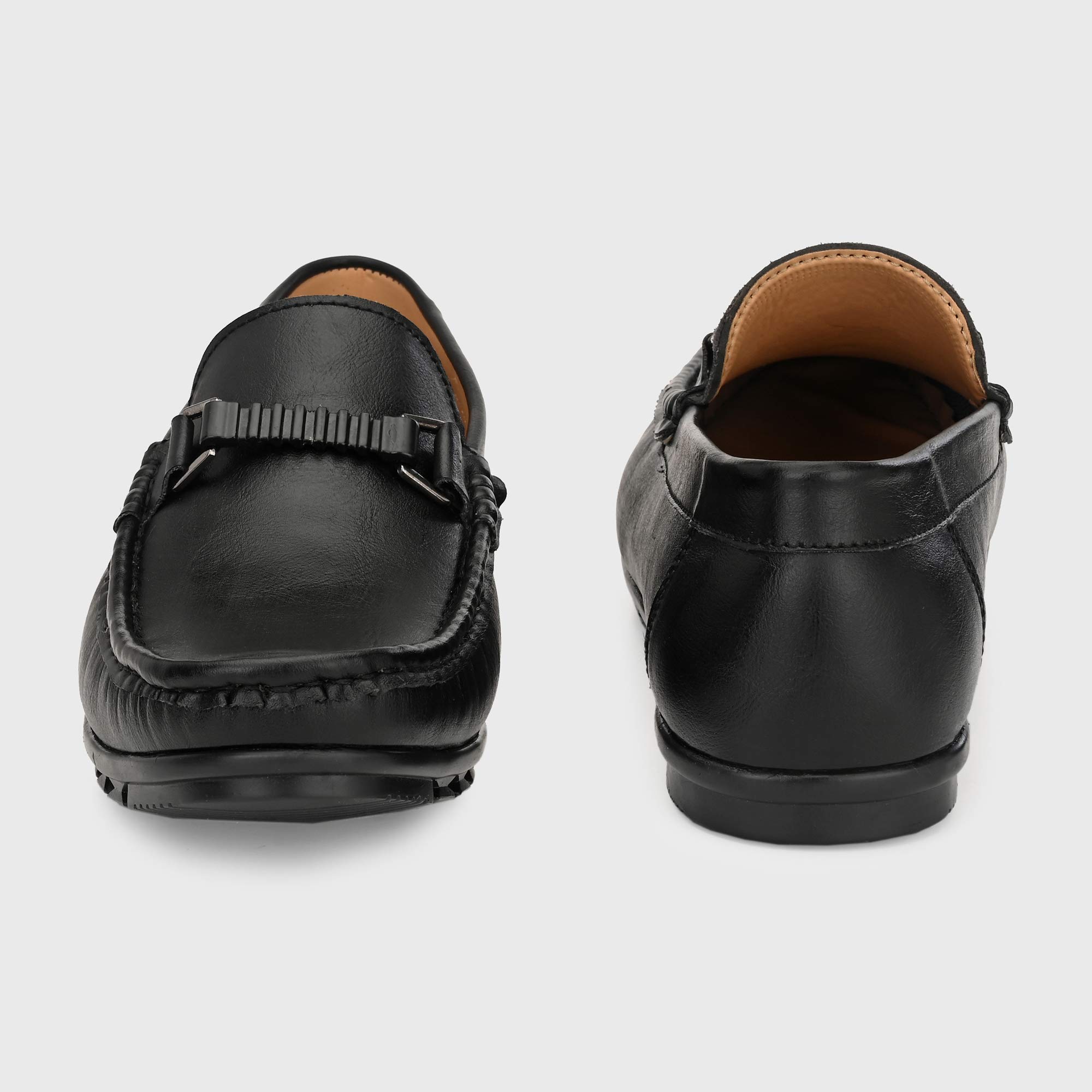 Men 7102 Black Loafers-10 UK/India (44 EU) (7102-01) - Image 6