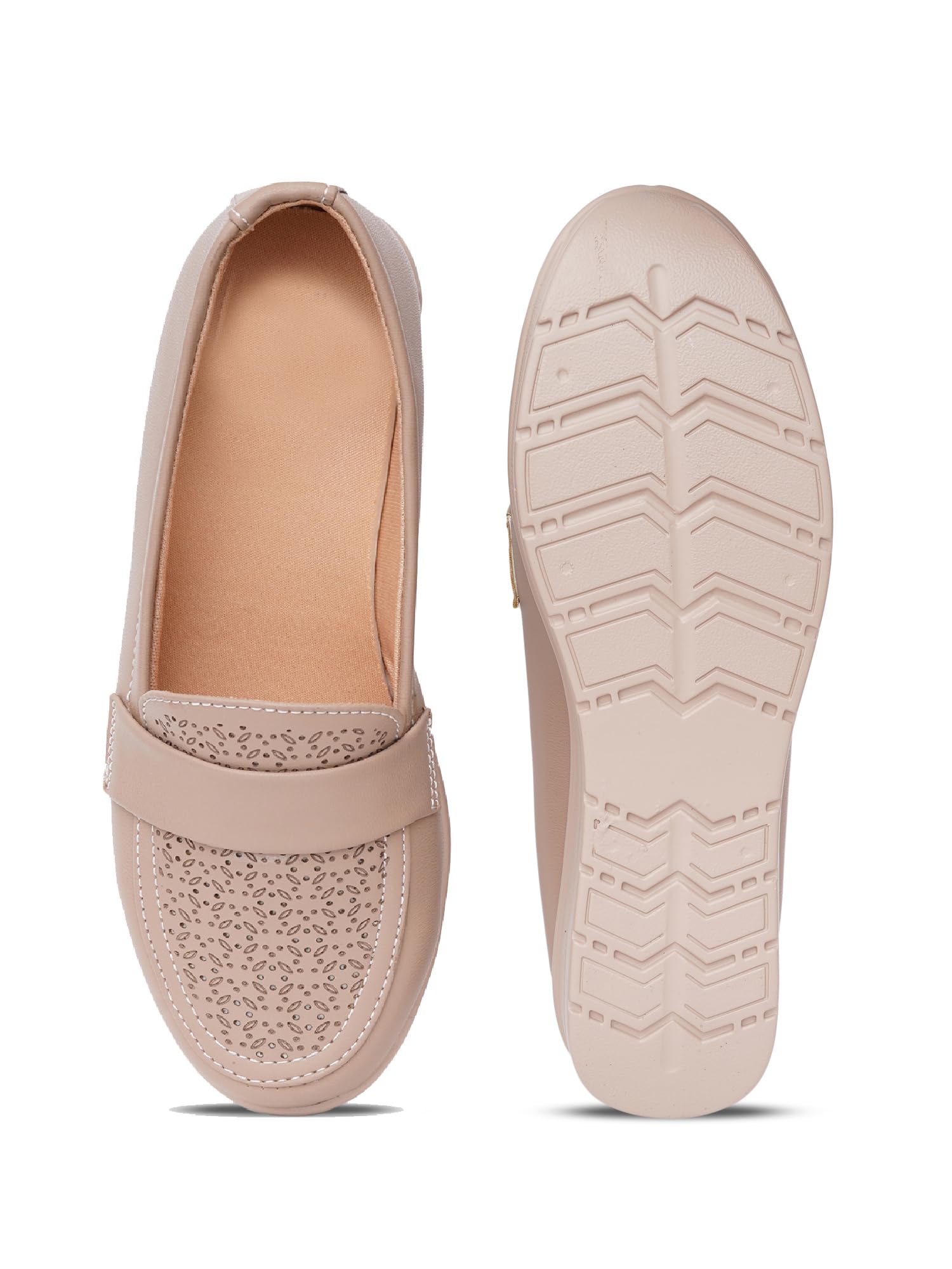 Elegant Synthetic Slip-On Loafers for Women & Girls | Comfort Office Casual Walking Travel Lightweight Shoes - Image 9
