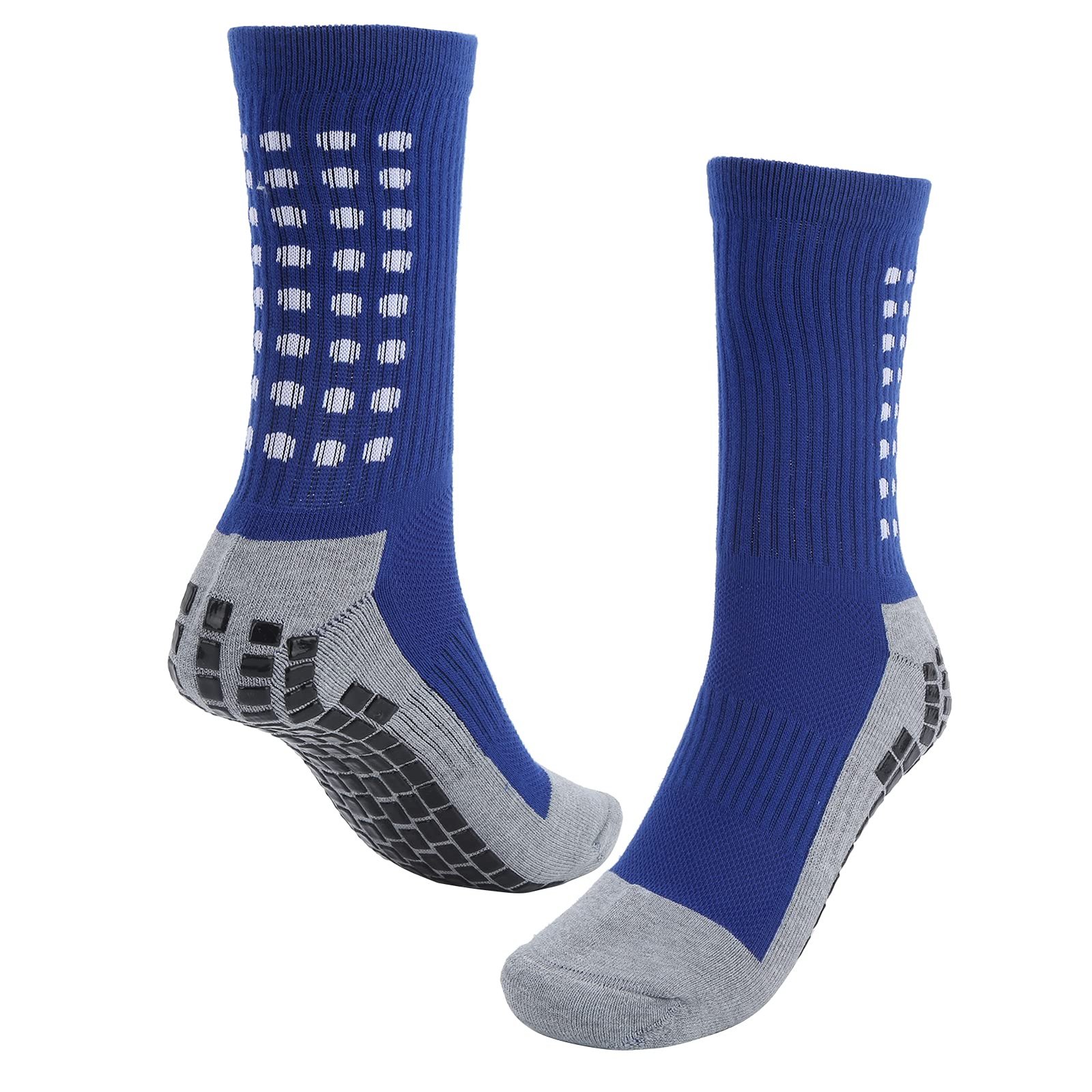 Generic Sports Socks, Rubber Grip Socks 360° Three‑dimensional Woven Polyurethane Fiber Rubber Soles Porosity for Sports(blue)