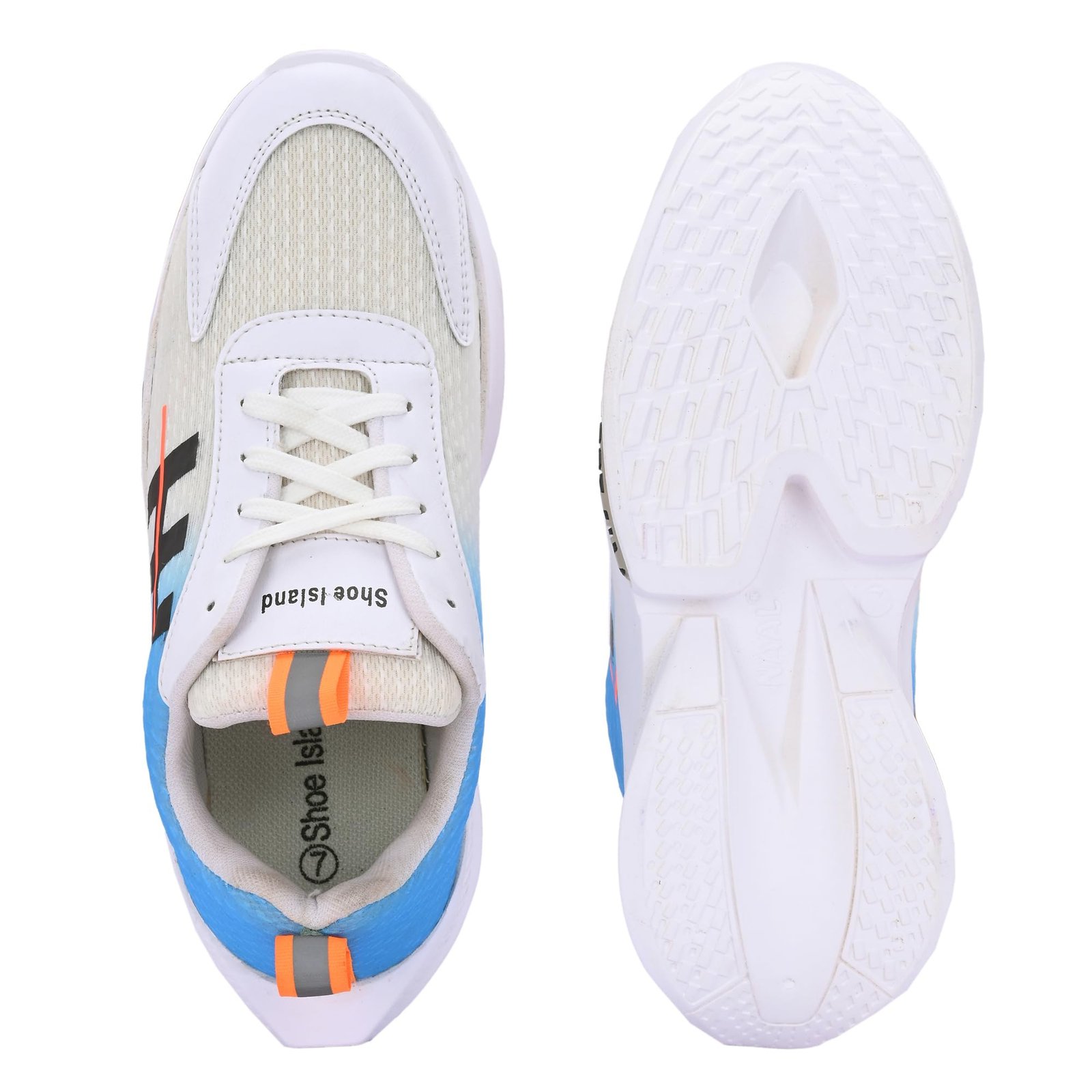 White Lightweight Boys Men Casual Sneakers Sports Running Shoes for Men (OG3075-AZ), Size 9 UK/India - Image 5