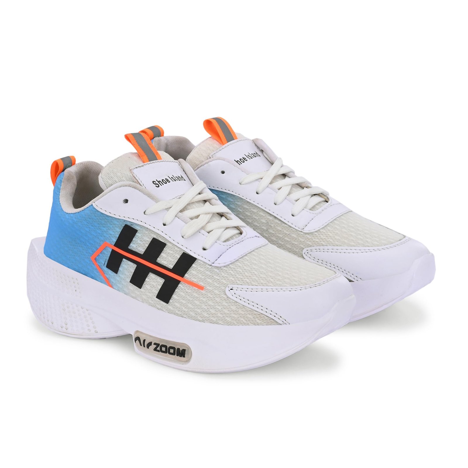 White Lightweight Boys Men Casual Sneakers Sports Running Shoes for Men (OG3075-AZ), Size 9 UK/India - Image 2