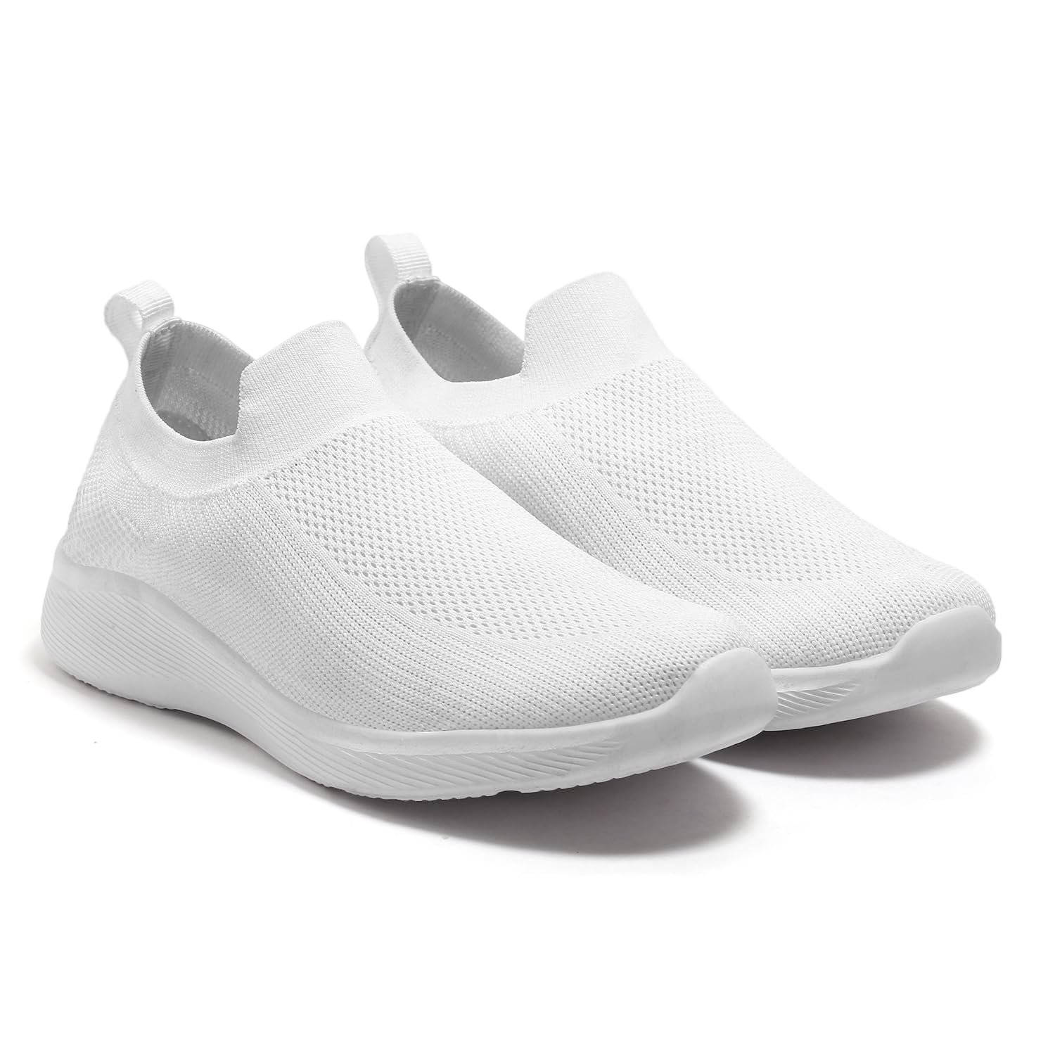 Men’s Sports Shoes | Lightweight, Breathable Sneakers with Cushioned Sole & Anti-Slip Grip | Perfect for Running, Walking, Gym & Daily Casual Wear White (UK Footwear Size System, Adult, Men, Numeric, Narrow, 10)