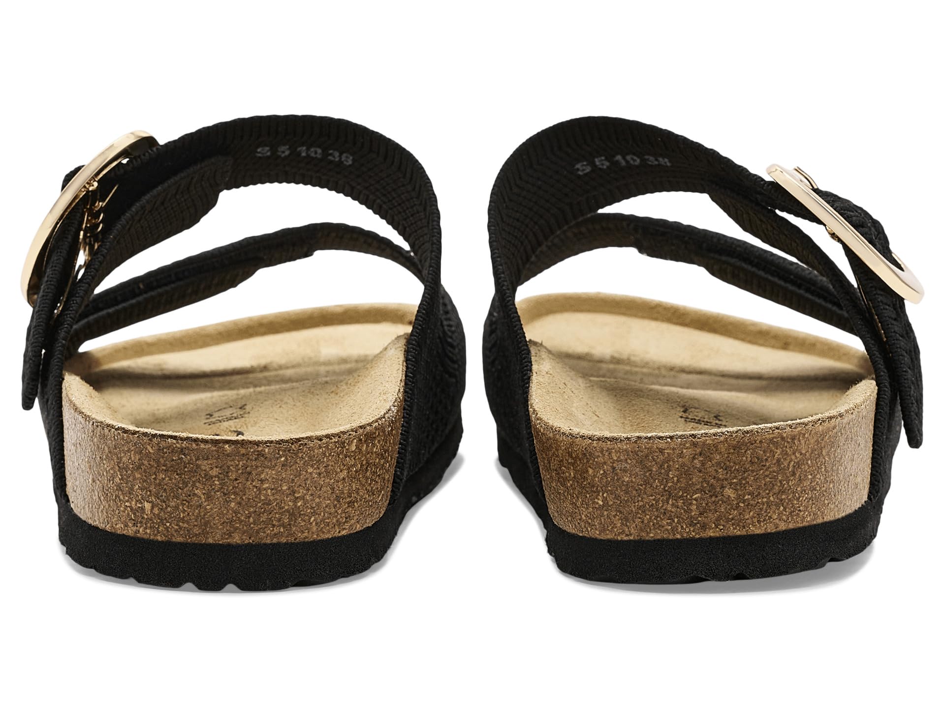 Footwear Womens Miami Sandal, Black Knit, 8 - Image 7