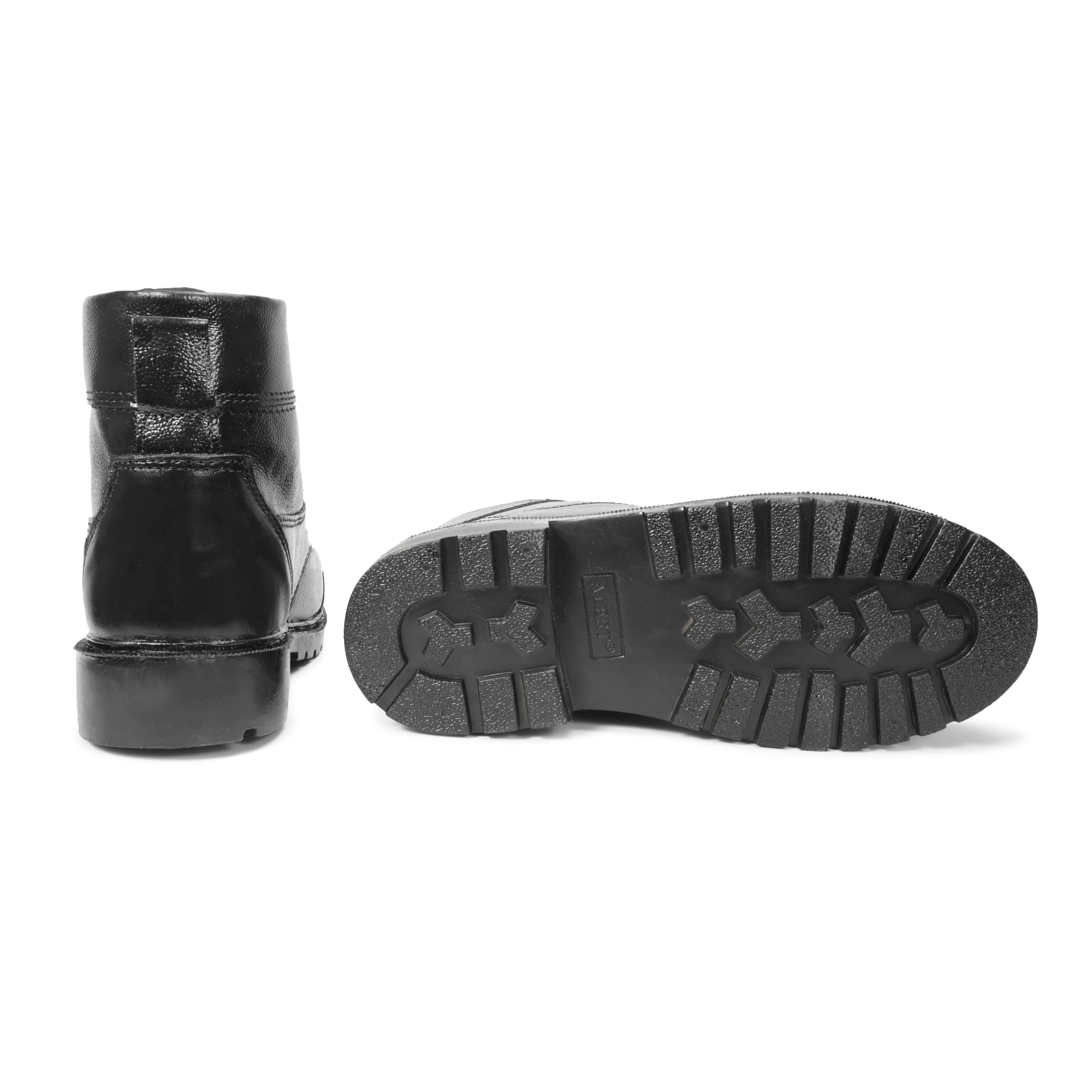 Ncc Military Style Lace-Up Ankle Boots, Black Leather, for NCC Army Police Drill Training, Men Women (Black, Adult, UK Footwear Size System, Adult, Men, Numeric, Medium, 9) - Image 4