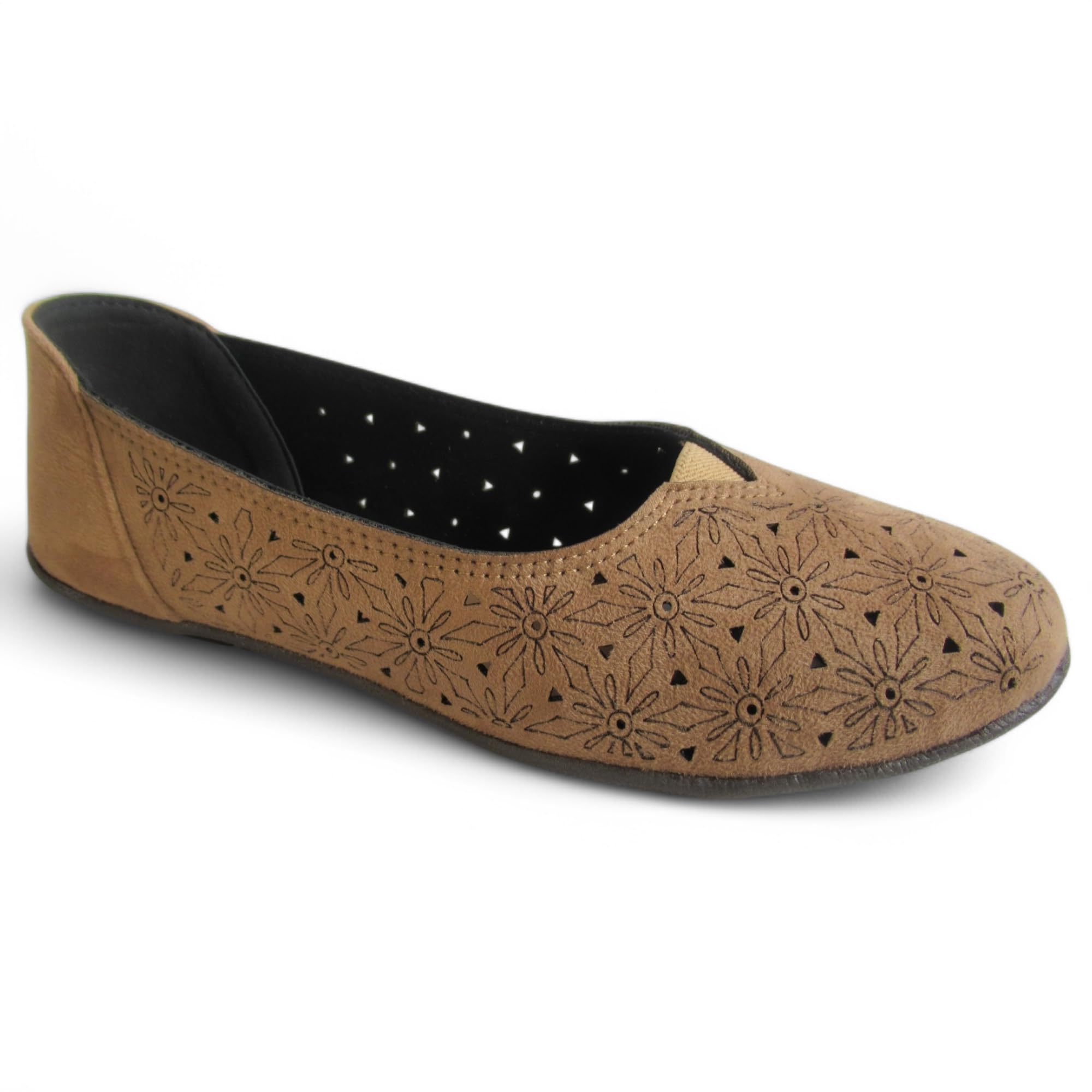 WESTOES Belly Shoes For Ladies/Women | Best For Regular/Office Wear | Budget-Friendly | Cushioned Insoles For All-Day Comfort (WLB01) (Beieg, UK Footwear Size System, Adult, Women, Numeric, Medium, 9)