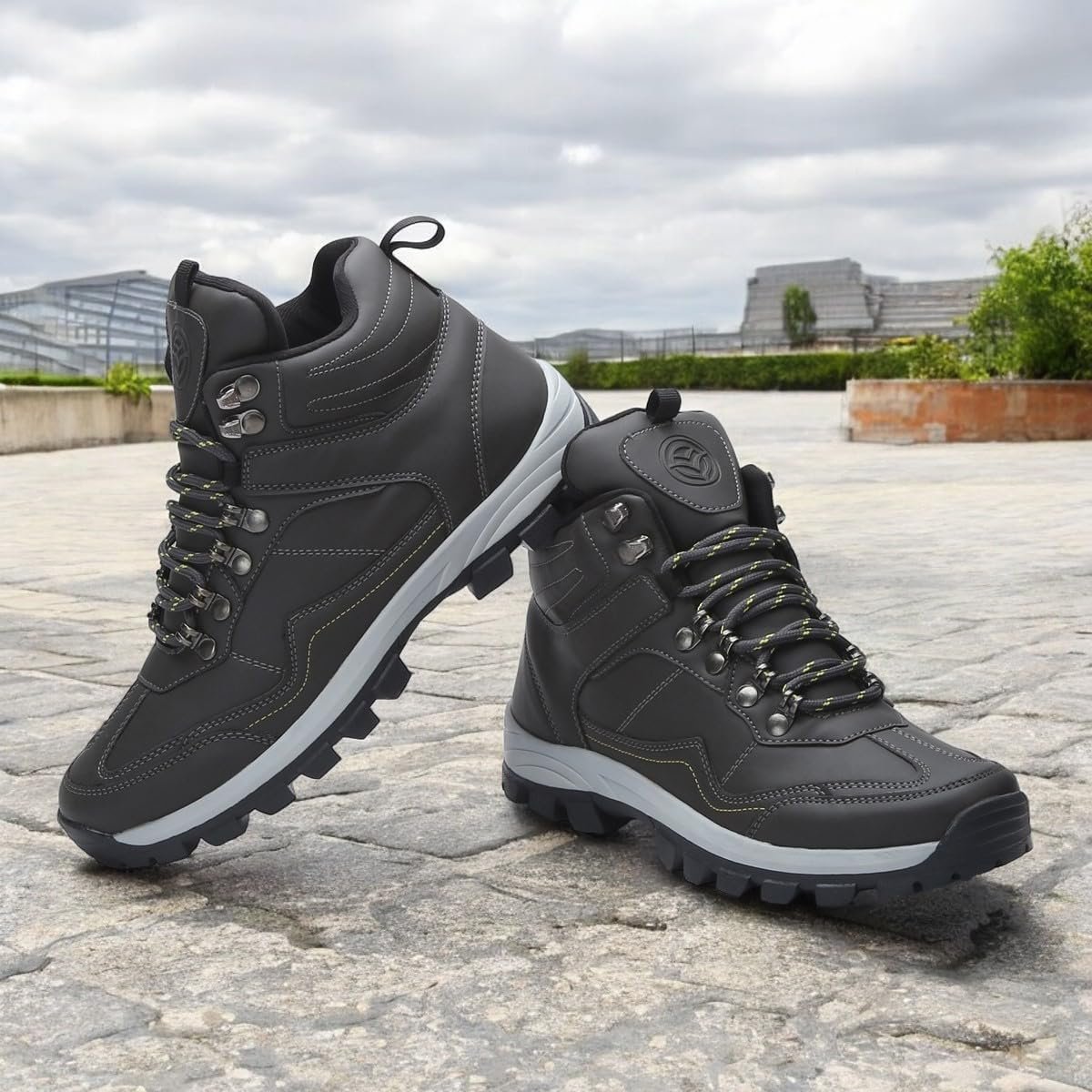 Men's VR-SNOW-6 High Top Waterproof Hiking Trekking Mountaineering Outdoor Boots Climbing Shoe |Lightweight Non-Slip High-Traction Grip - Image 4