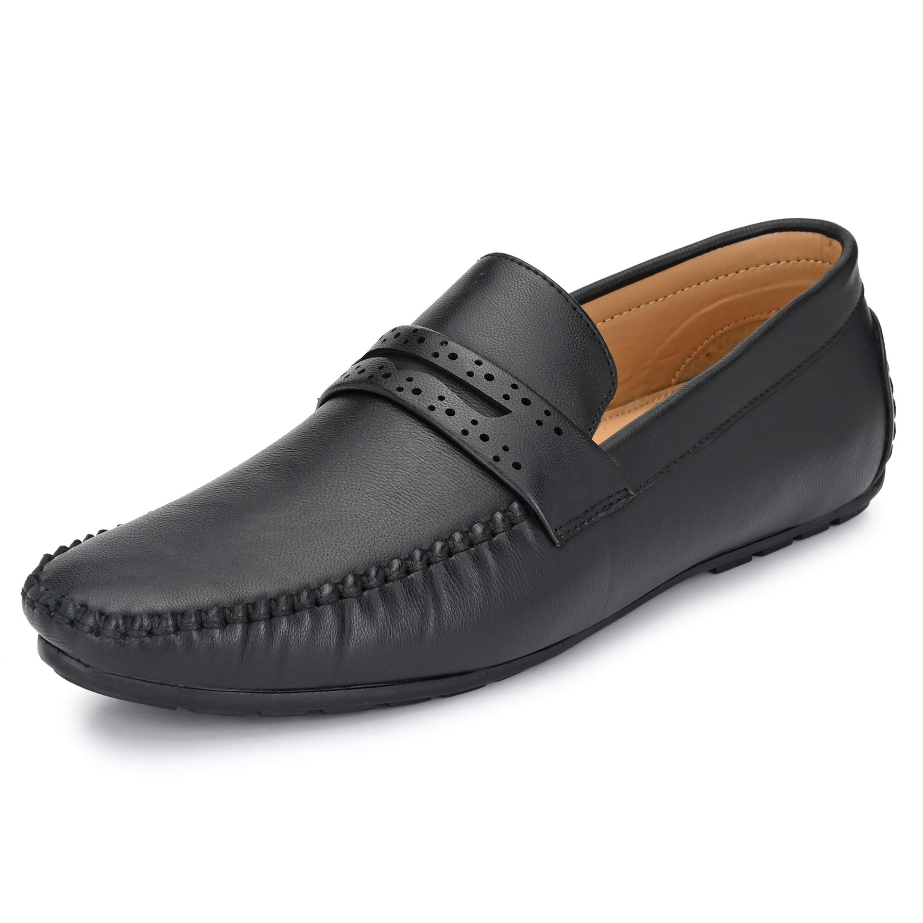 Men Black Loafers-6 UK (40 EU) (CH 110)