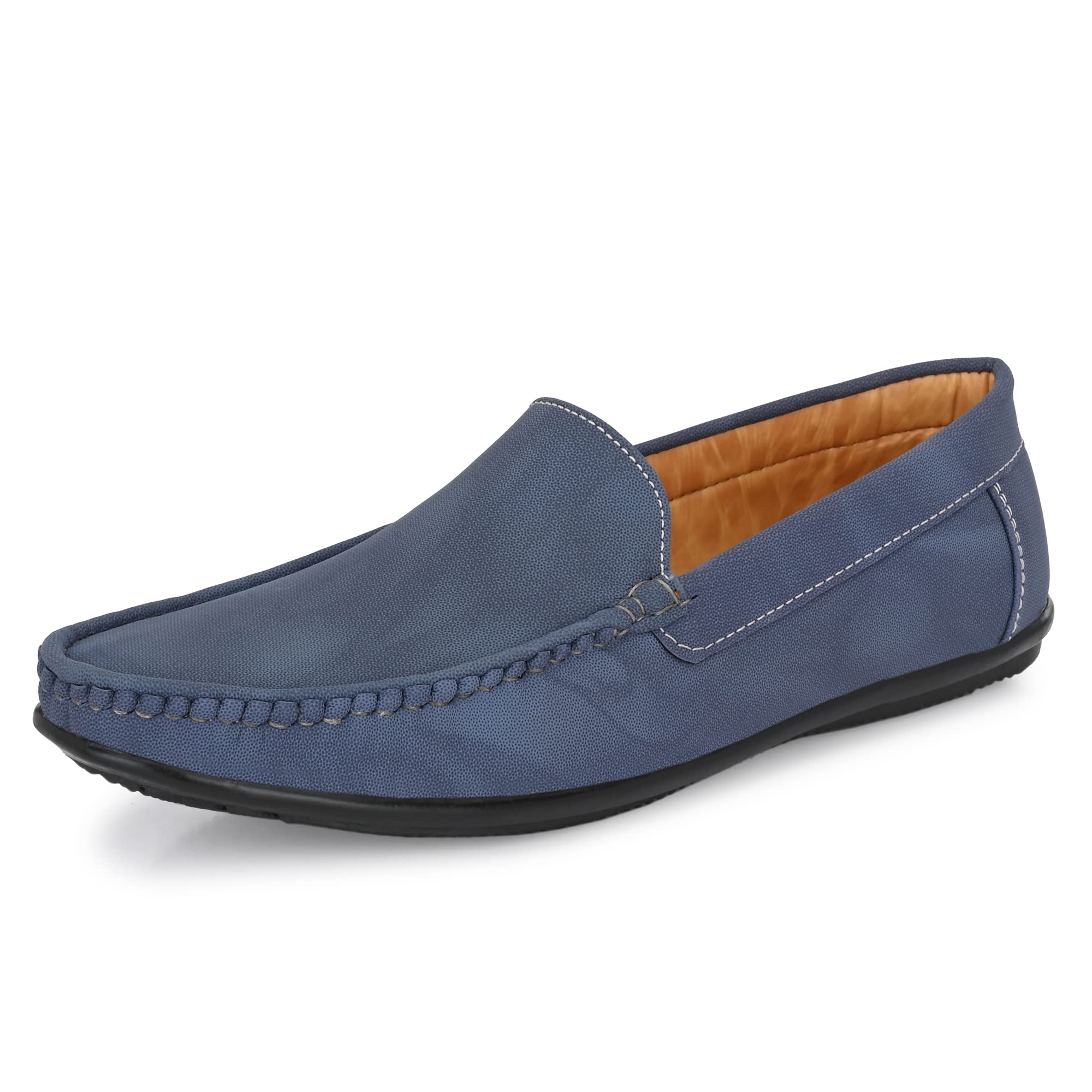 Men's 8242 Navy Loafers_8 UK (8242-1)