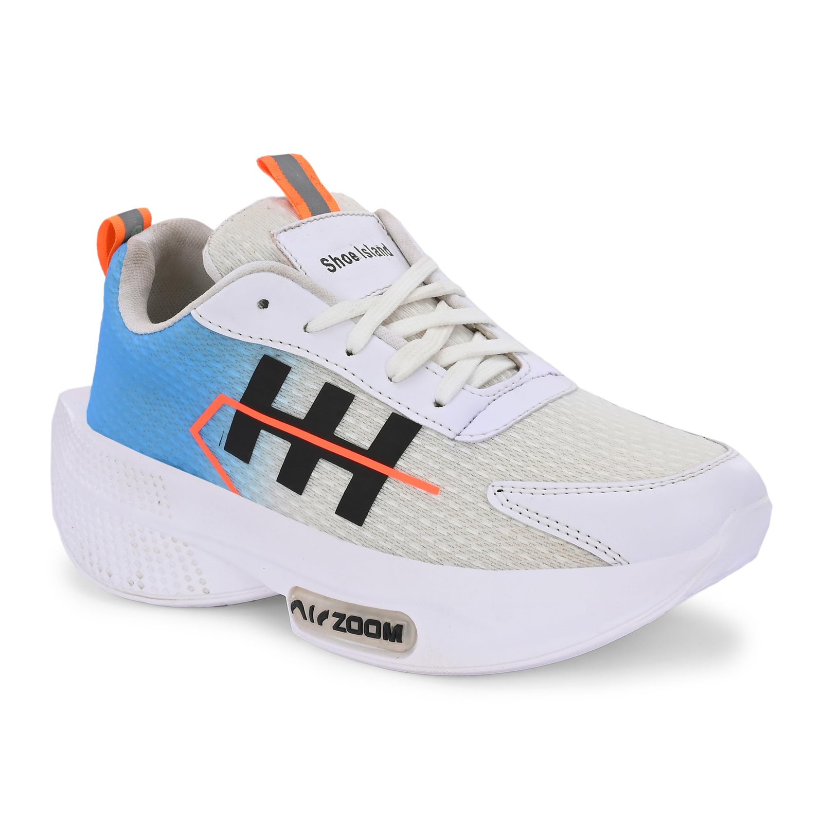 White Lightweight Boys Men Casual Sneakers Sports Running Shoes for Men (OG3075-AZ), Size 9 UK/India - Image 7