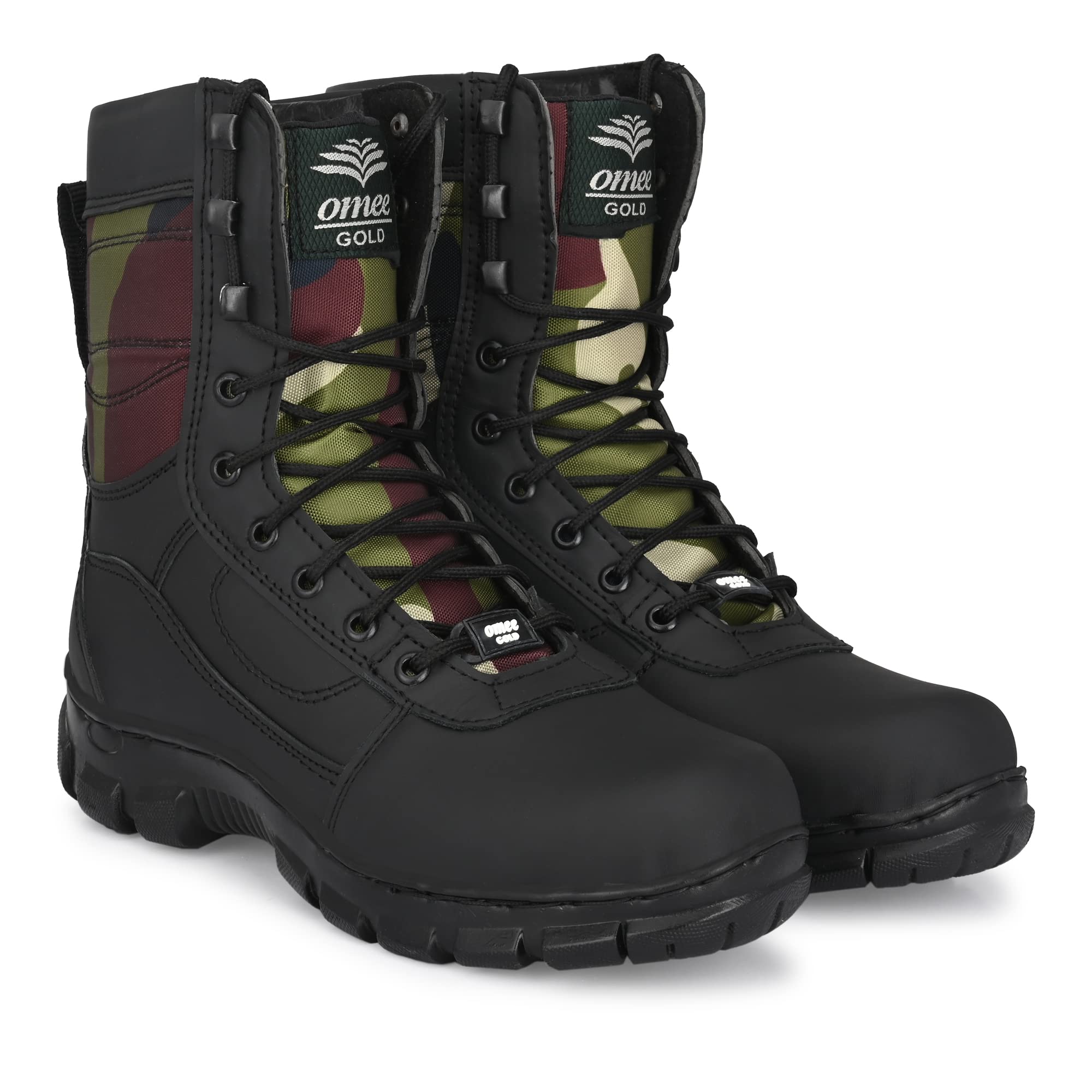 Para Commando Military Army Tactical Combat Boots for Mens Camouflage (numeric_7)
