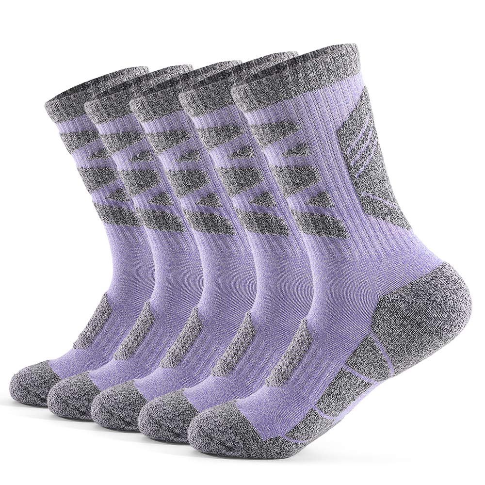 Generic Women Sports Socks Thick Knit Winter Athletic Socks Outdoor Fitness Breathable Quick Dry Socks for Marathon Running Cycling Socks Wear-Resistant Lightweight Anti-Skid Warm Socks