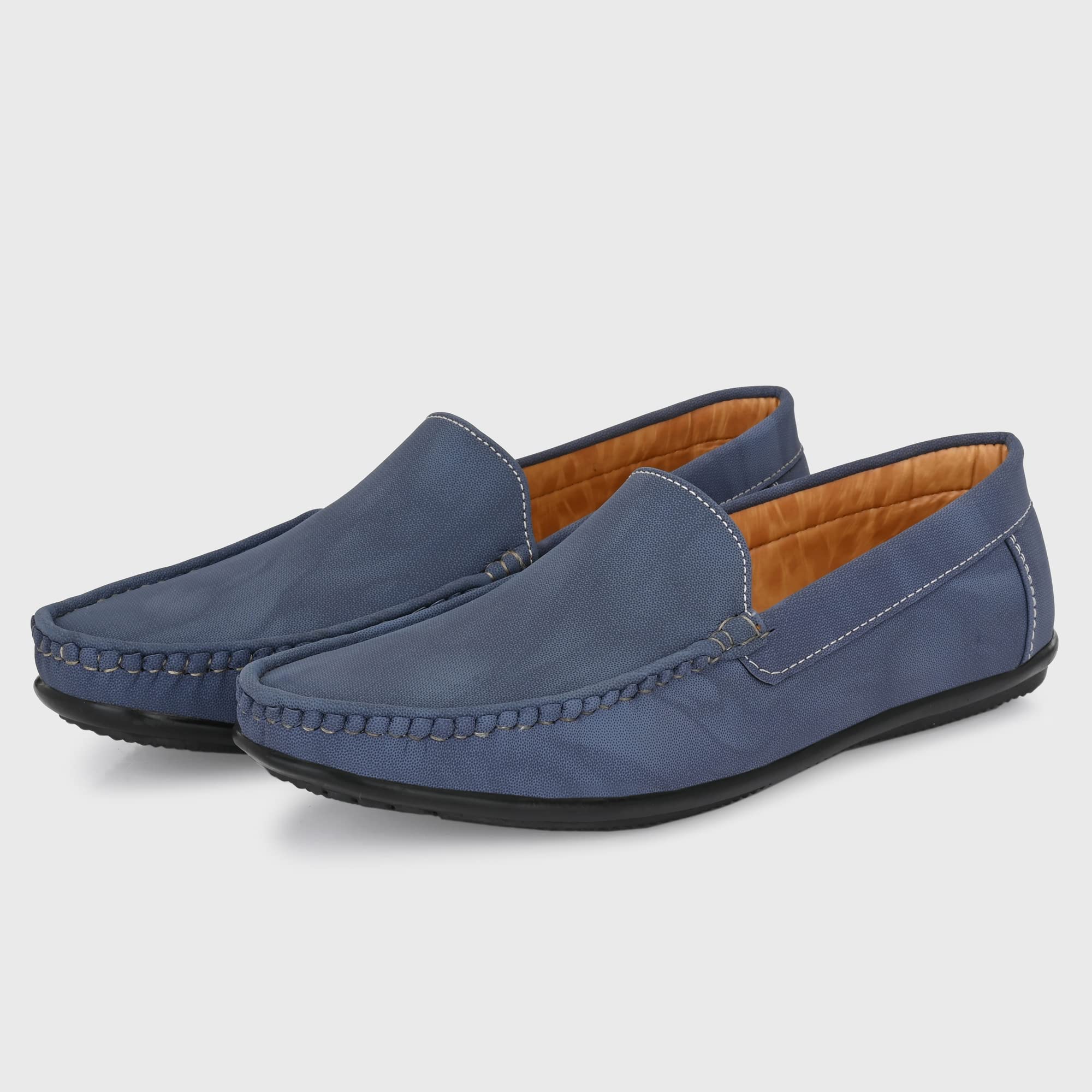 Men's 8242 Navy Loafers_8 UK (8242-1) - Image 3
