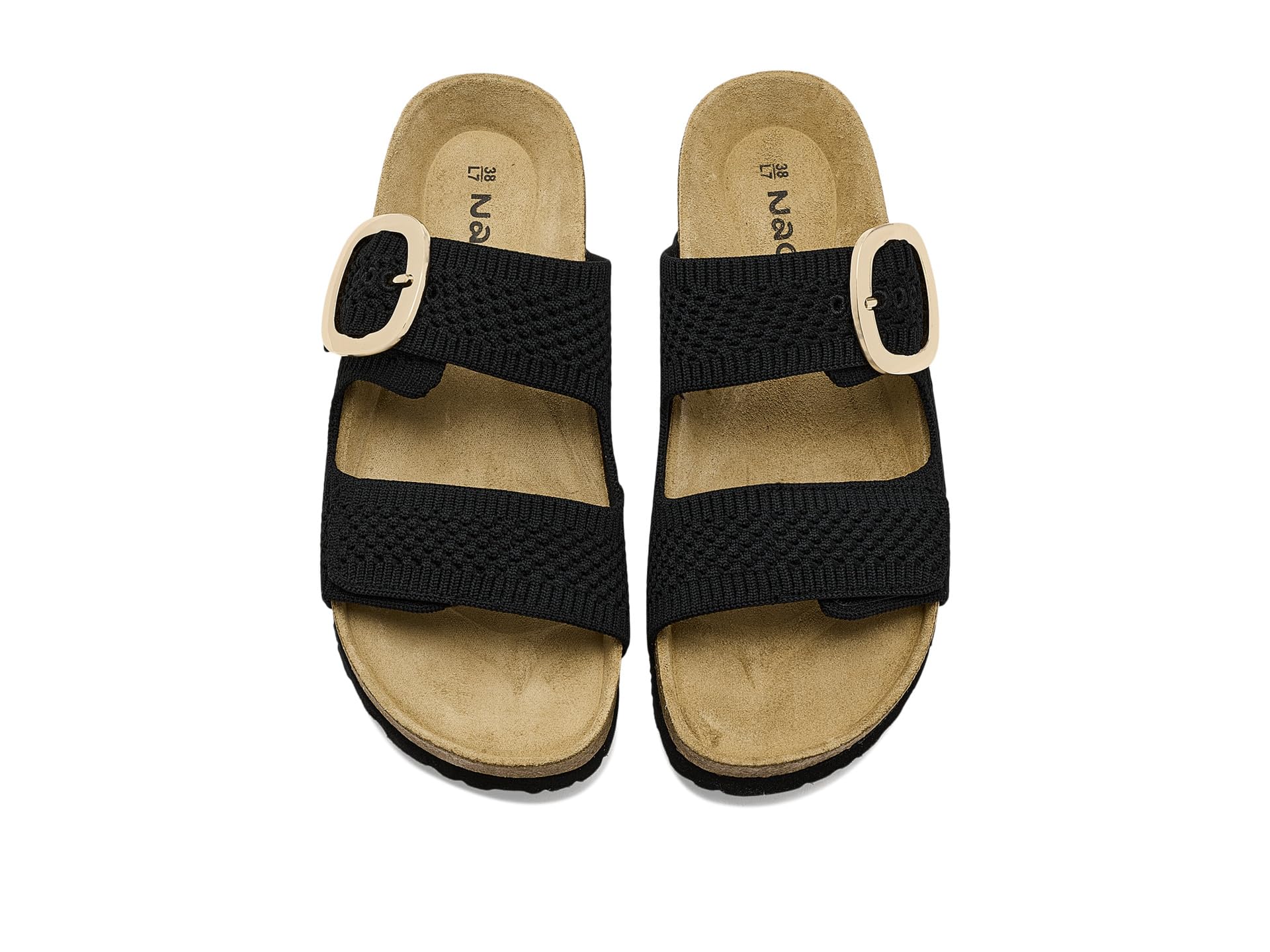 Footwear Womens Miami Sandal, Black Knit, 8 - Image 2