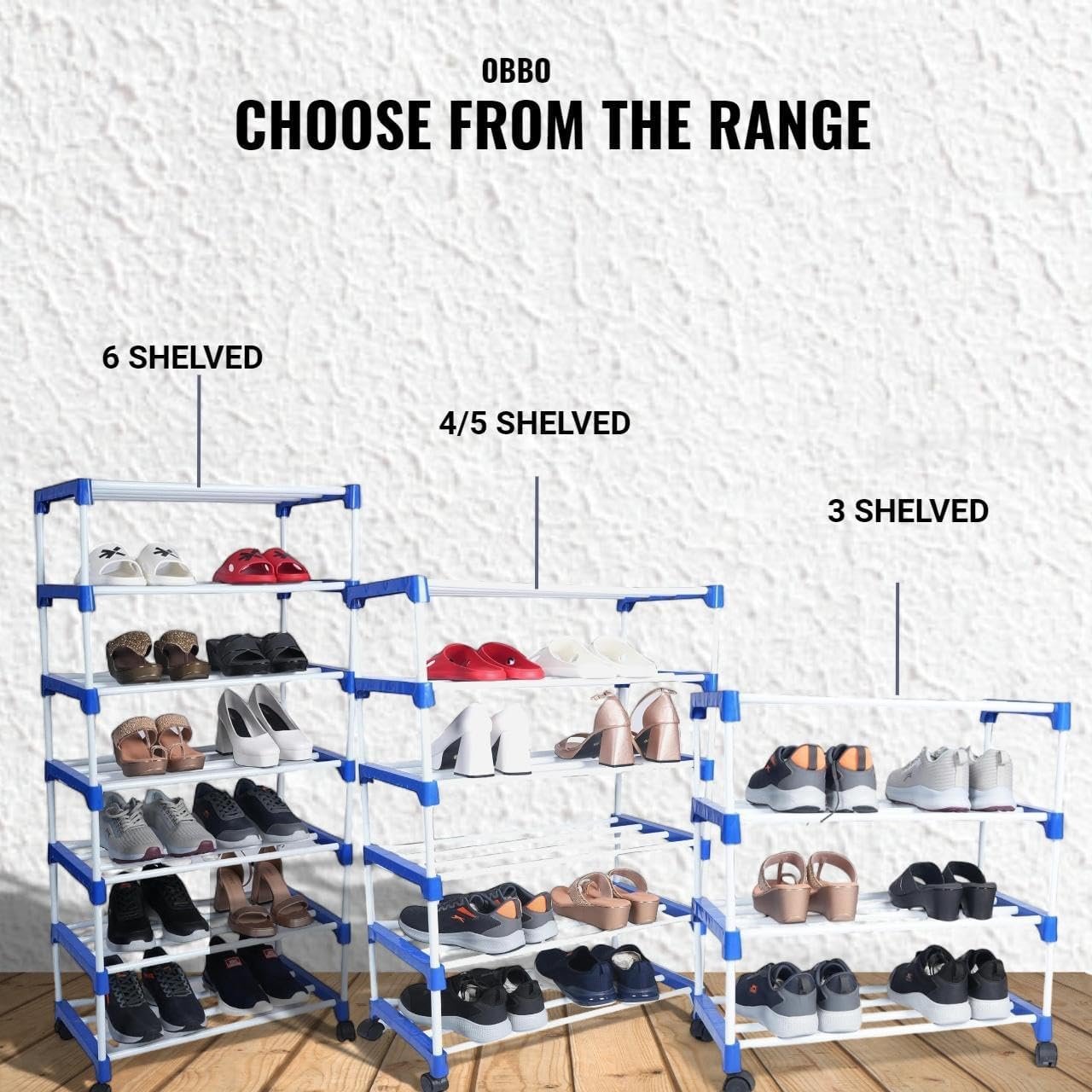 Multipurpose 6-Layer Shoe Rack Organizer with Wheels & Dustproof Zip Cover | Portable Smart Storage Rack for Shoes, Bags & Accessories | Easy to Move, Metal & Plastic Construction, Multicolour - Image 7