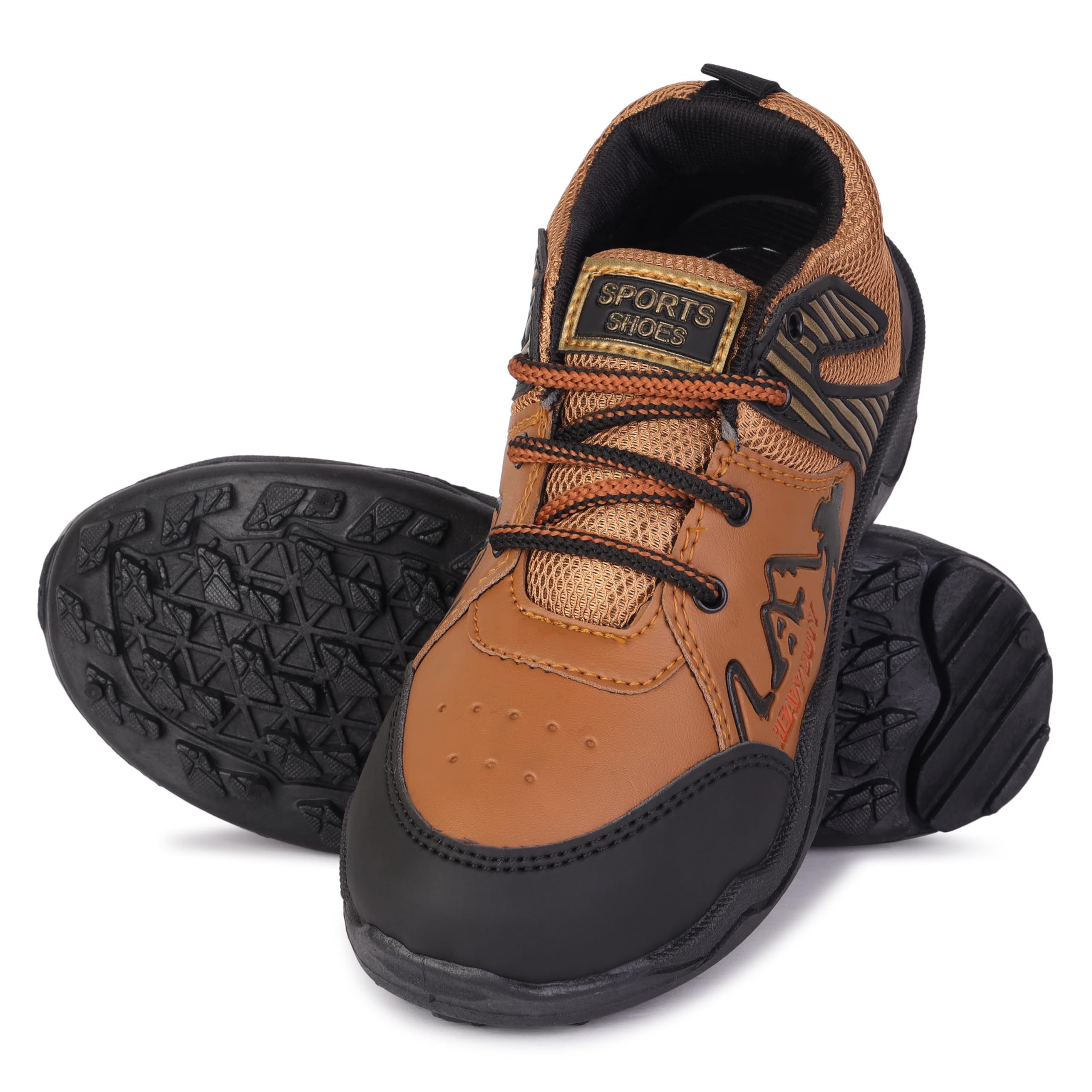 DRACKFOOT Men's Lightweight Shoes,Comfortable, Stylish Casual Shoes for Gym Walking Brown