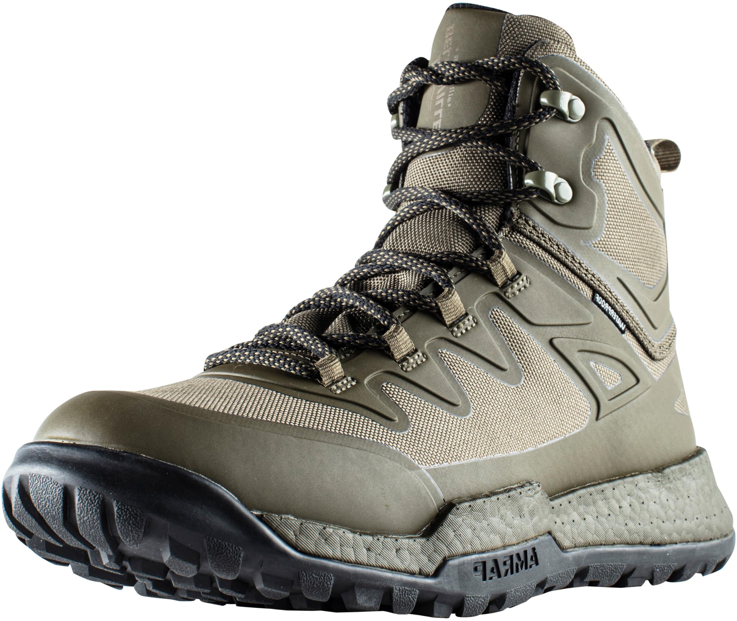Belleville AMRAP Vapor BV970Z WP T Mid-Cut Tactical Boots for Men, Side Zip, Ranger Green (No Zipper), 13 Wide