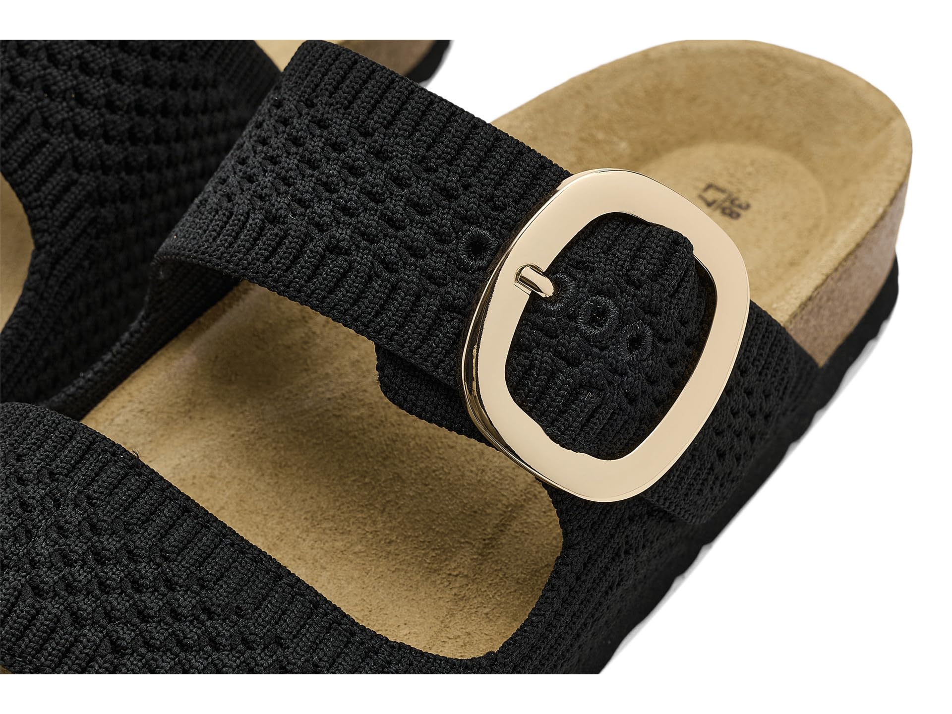 Footwear Womens Miami Sandal, Black Knit, 8 - Image 6