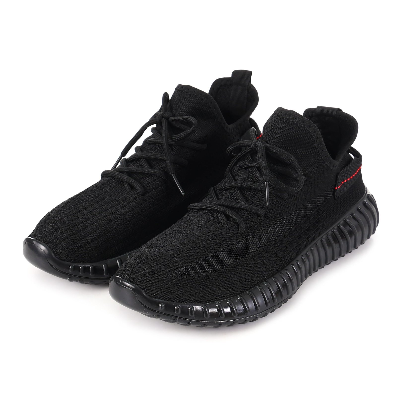 Men's Sports Running Shoes | Lightweight Breathable Mesh Sneakers | Lace-Up Casual Walking & Gym Shoes | Anti-Slip Sole Comfortable Footwear | Black | UK 10