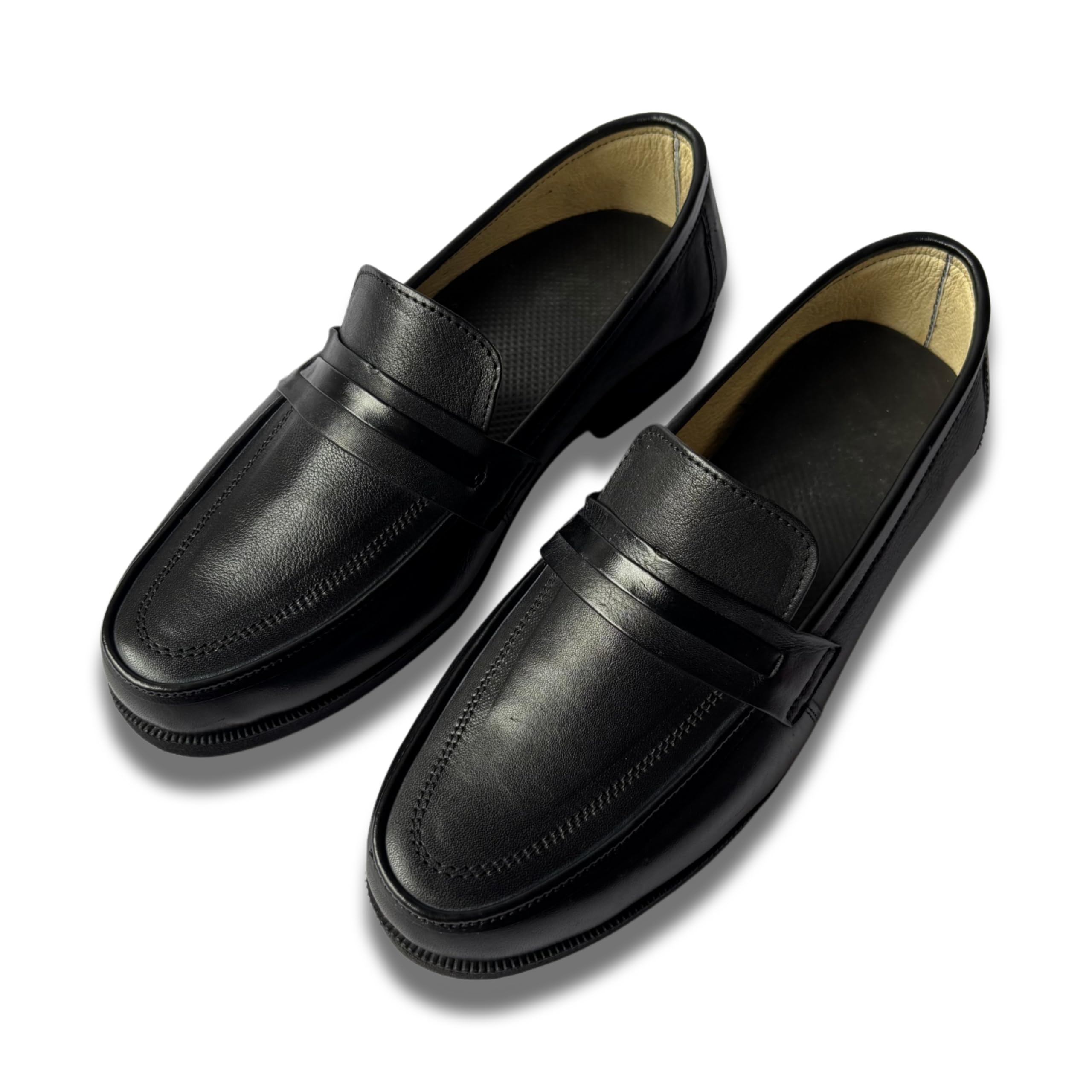 Classic Black Penny Loafers (UK Footwear Size System, Adult, Men, Numeric, Medium, 11)