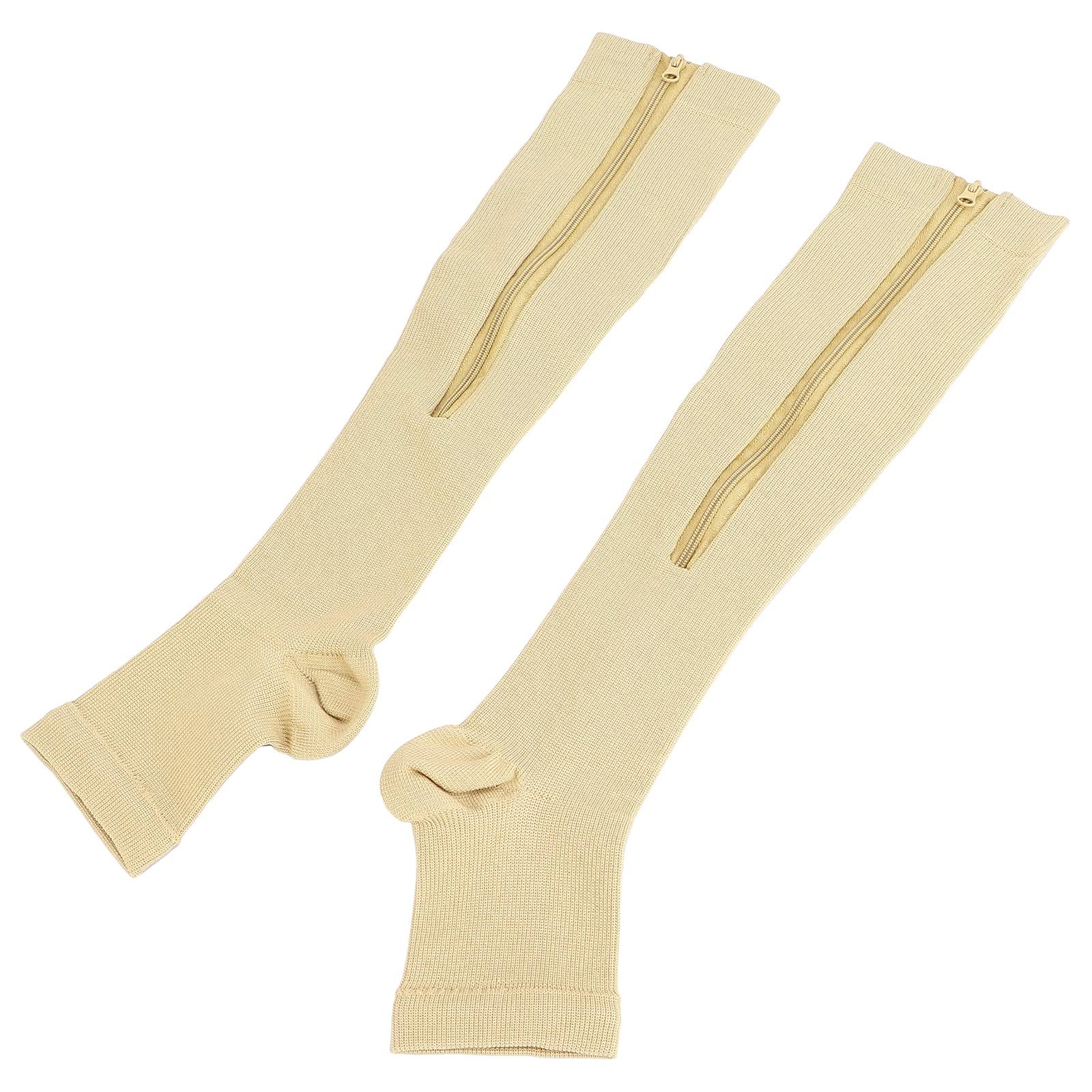 Generic Fitness Pressure Socks, Breathable Open Toe Compression Stockings Sweat Absorbing for Outdoor Sports for Walk(L/XL) |