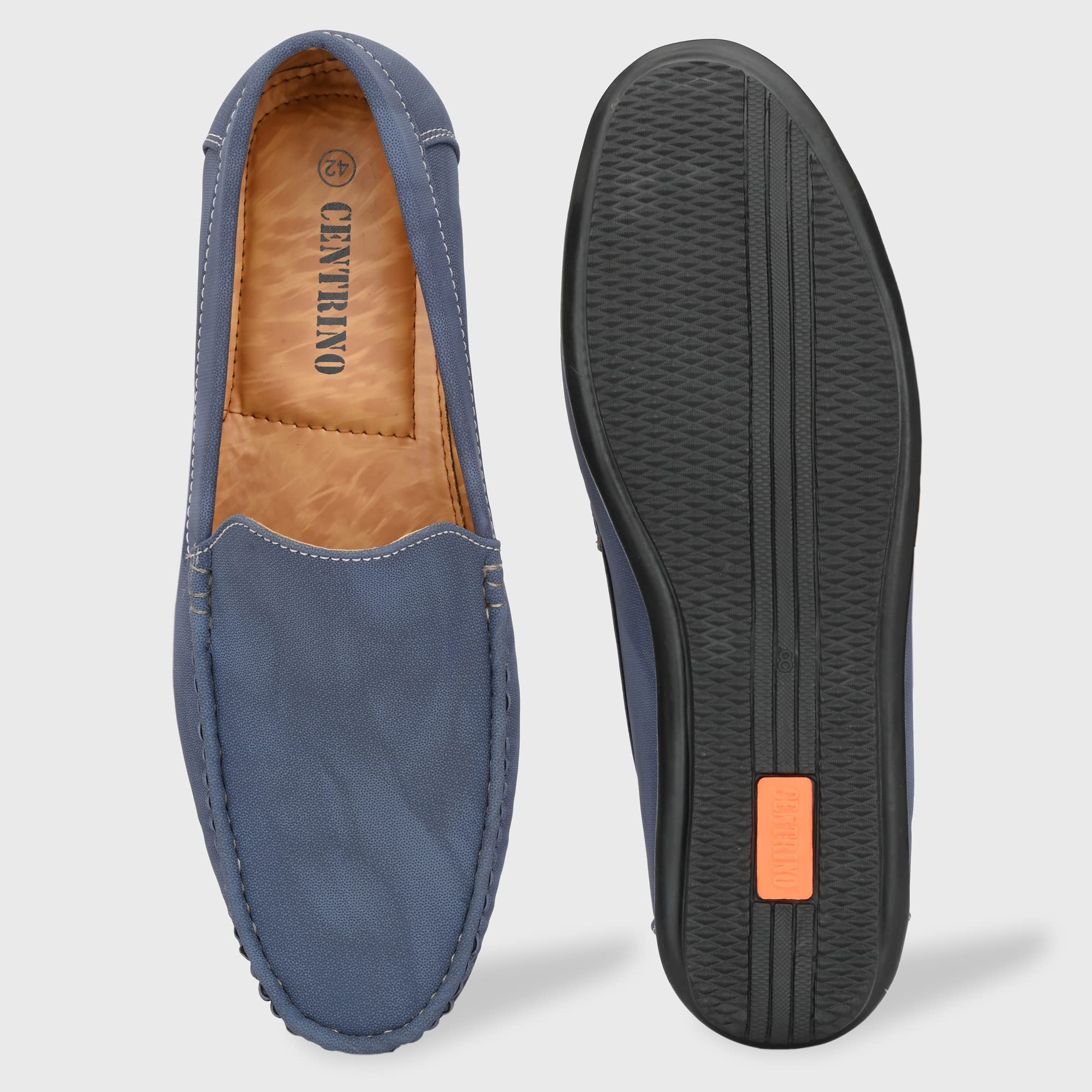 Men's 8242 Navy Loafers_8 UK (8242-1) - Image 4